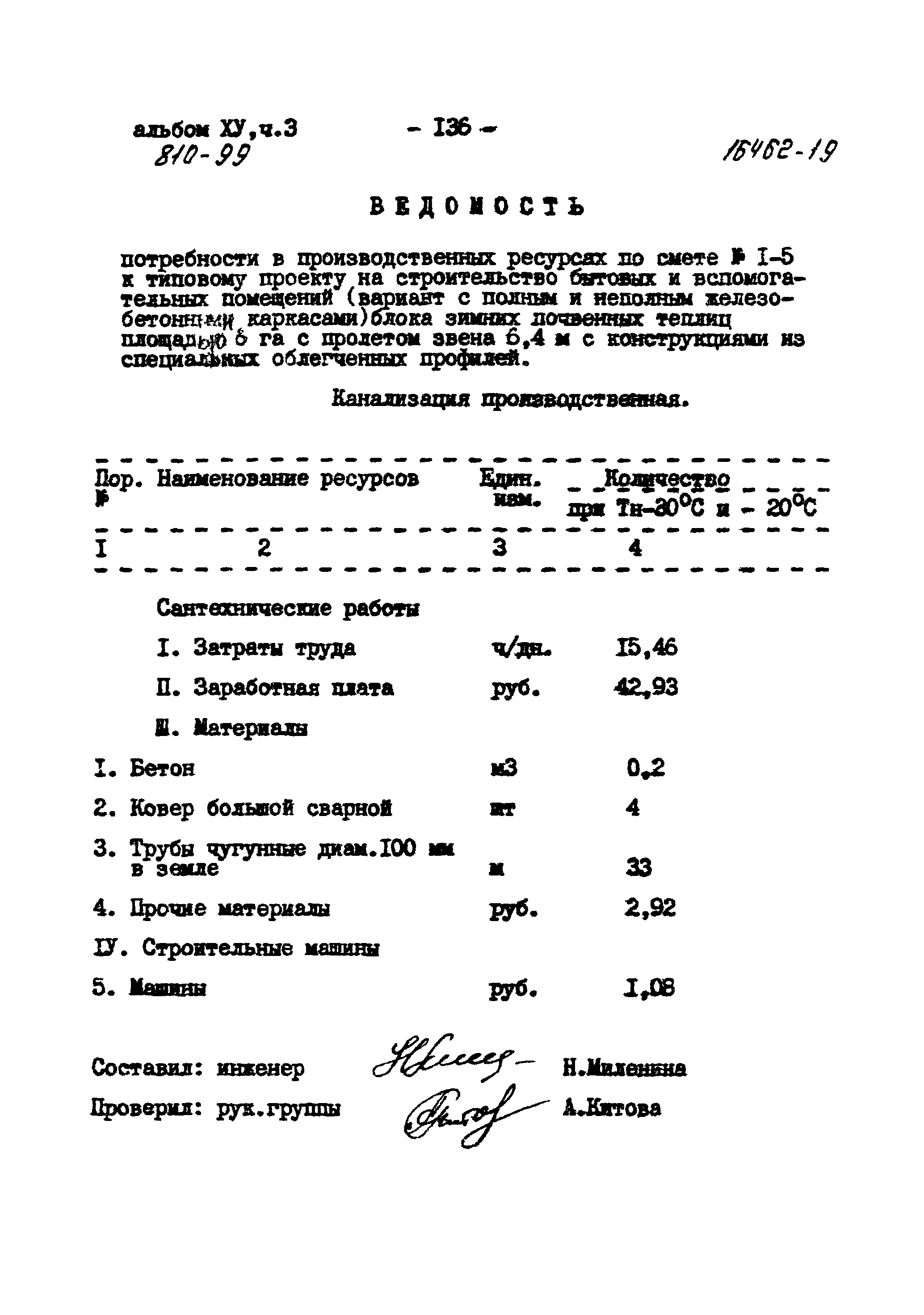 Типовой проект 810-99