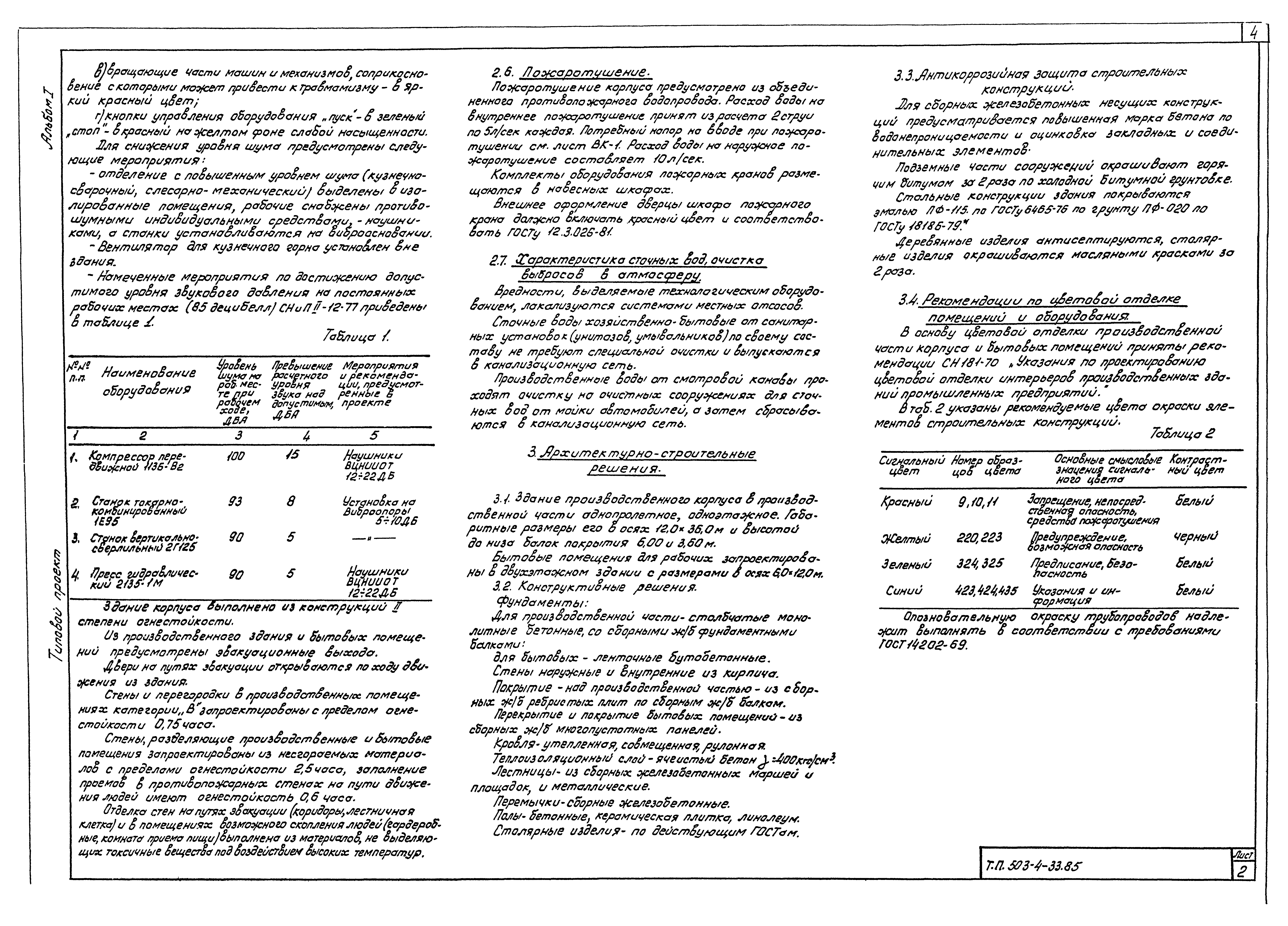 Типовой проект 503-4-33.85