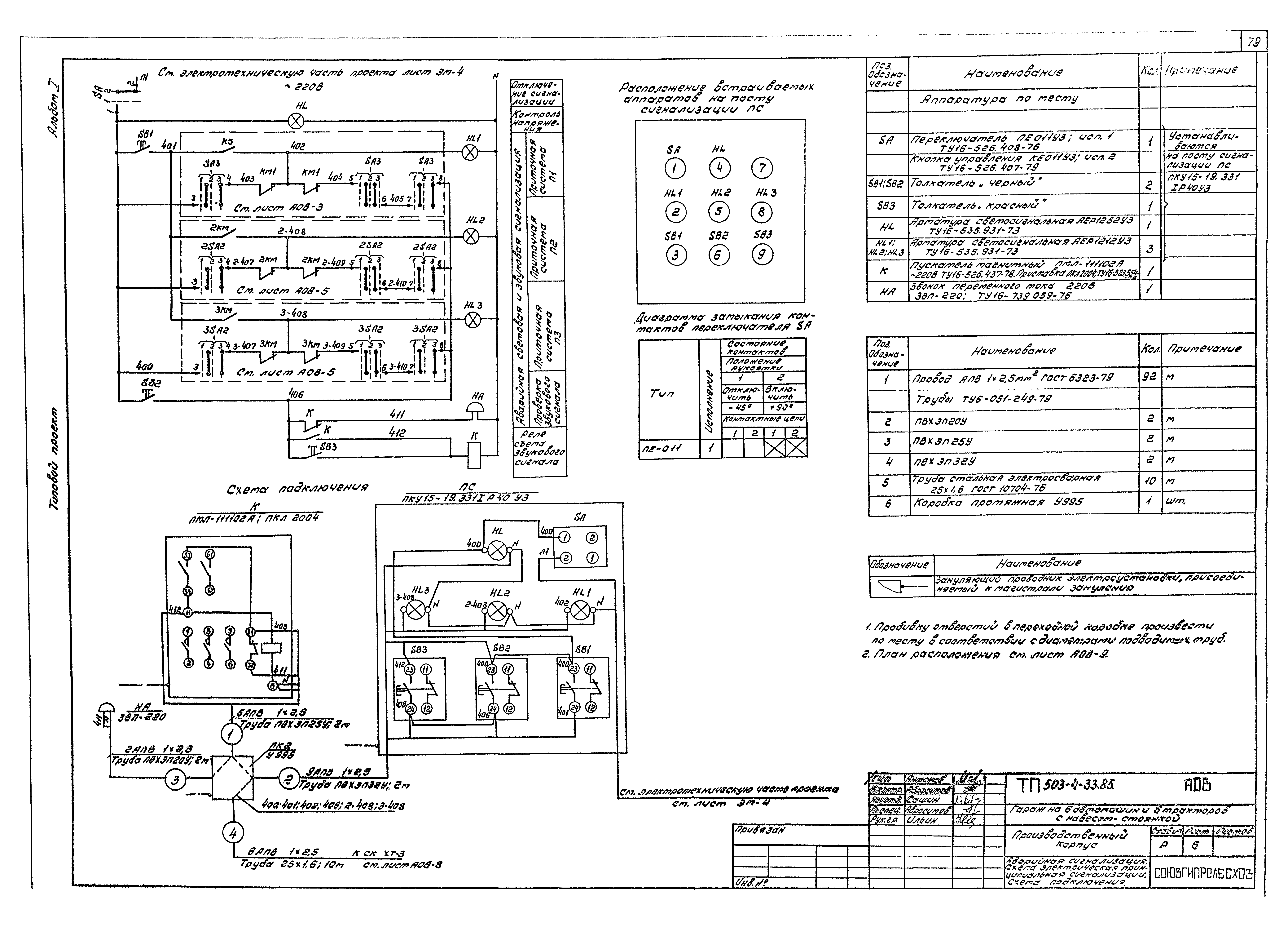 Типовой проект 503-4-33.85