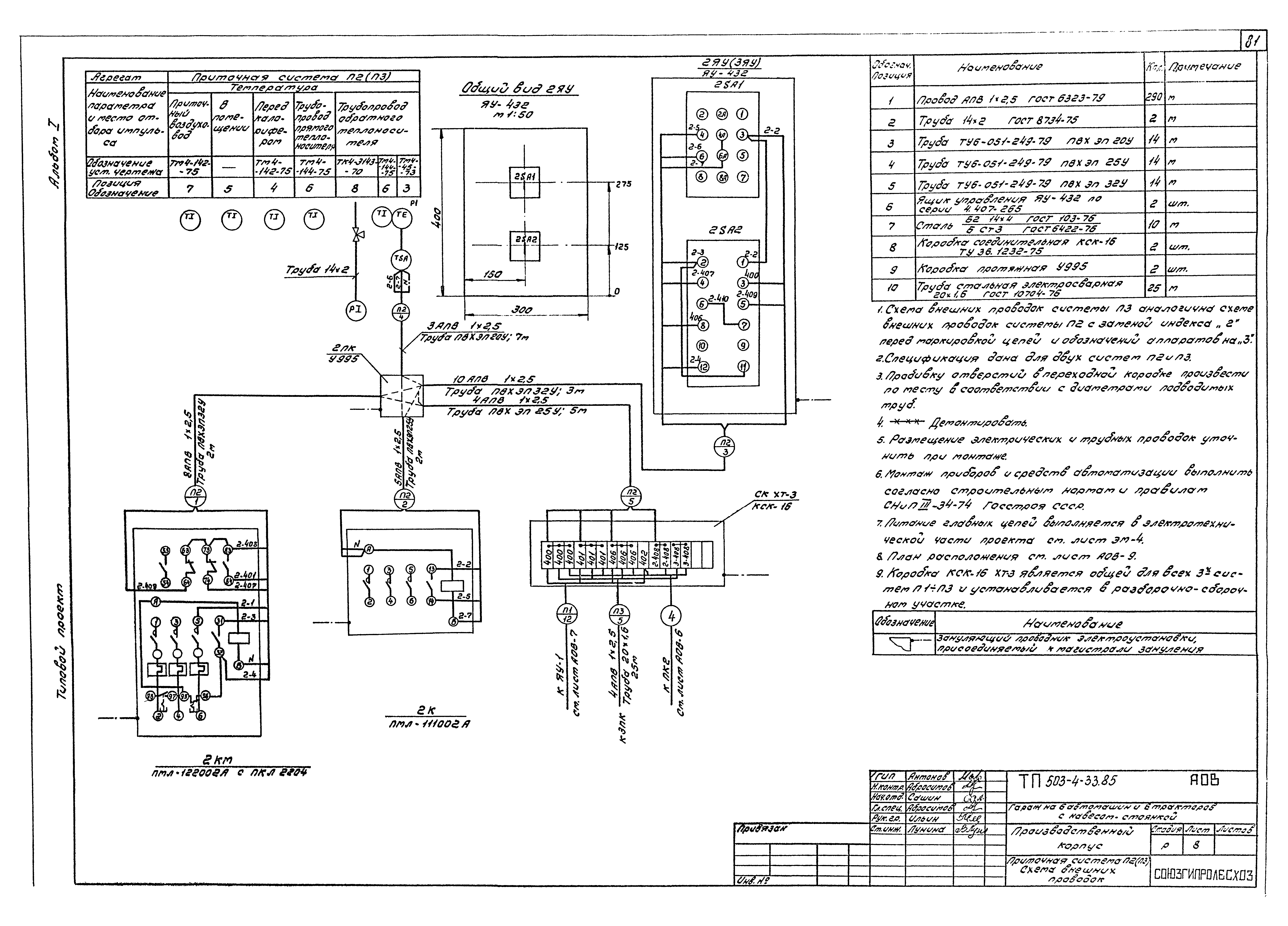 Типовой проект 503-4-33.85