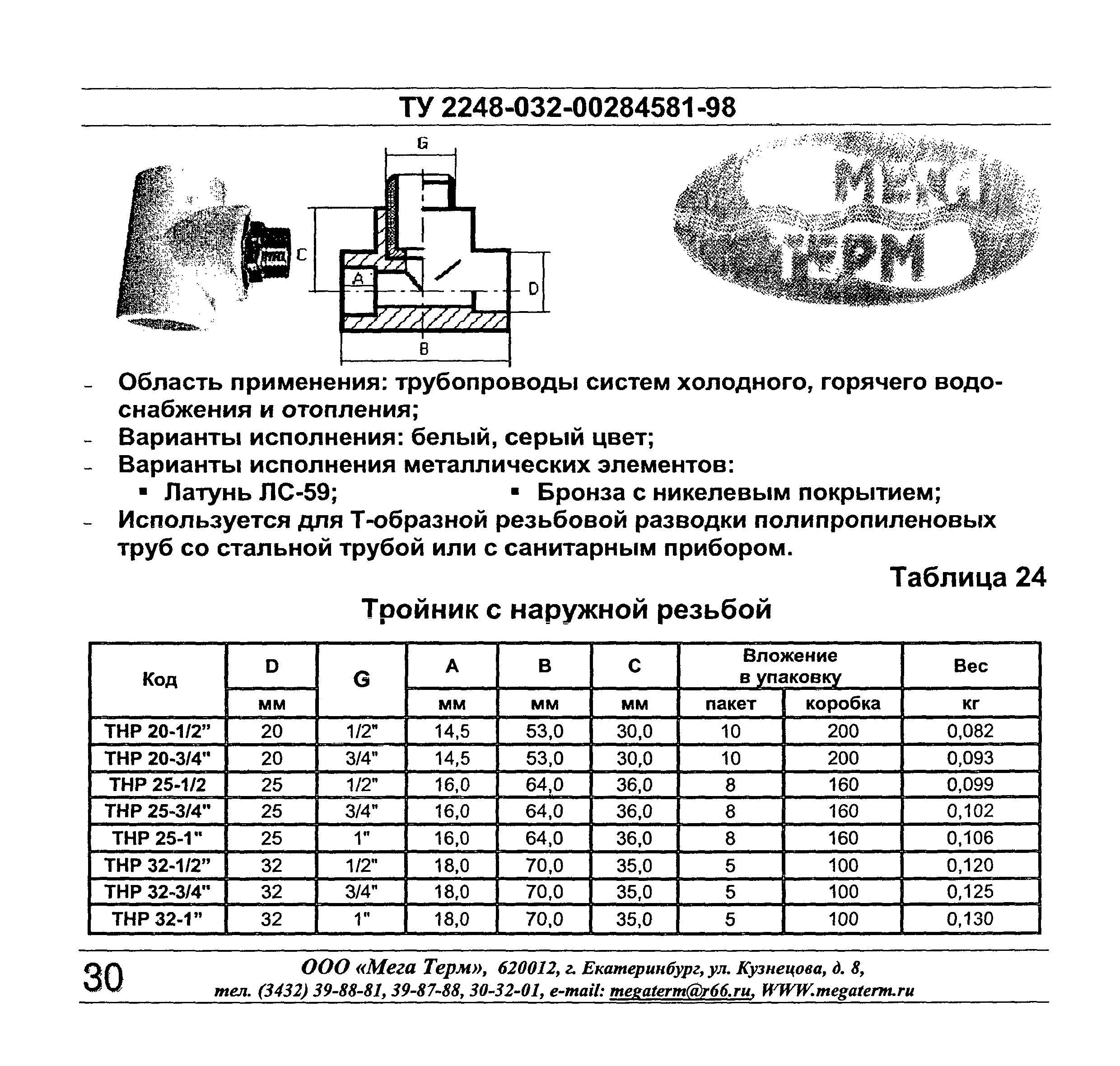 ТУ 2248-032-00284581-98