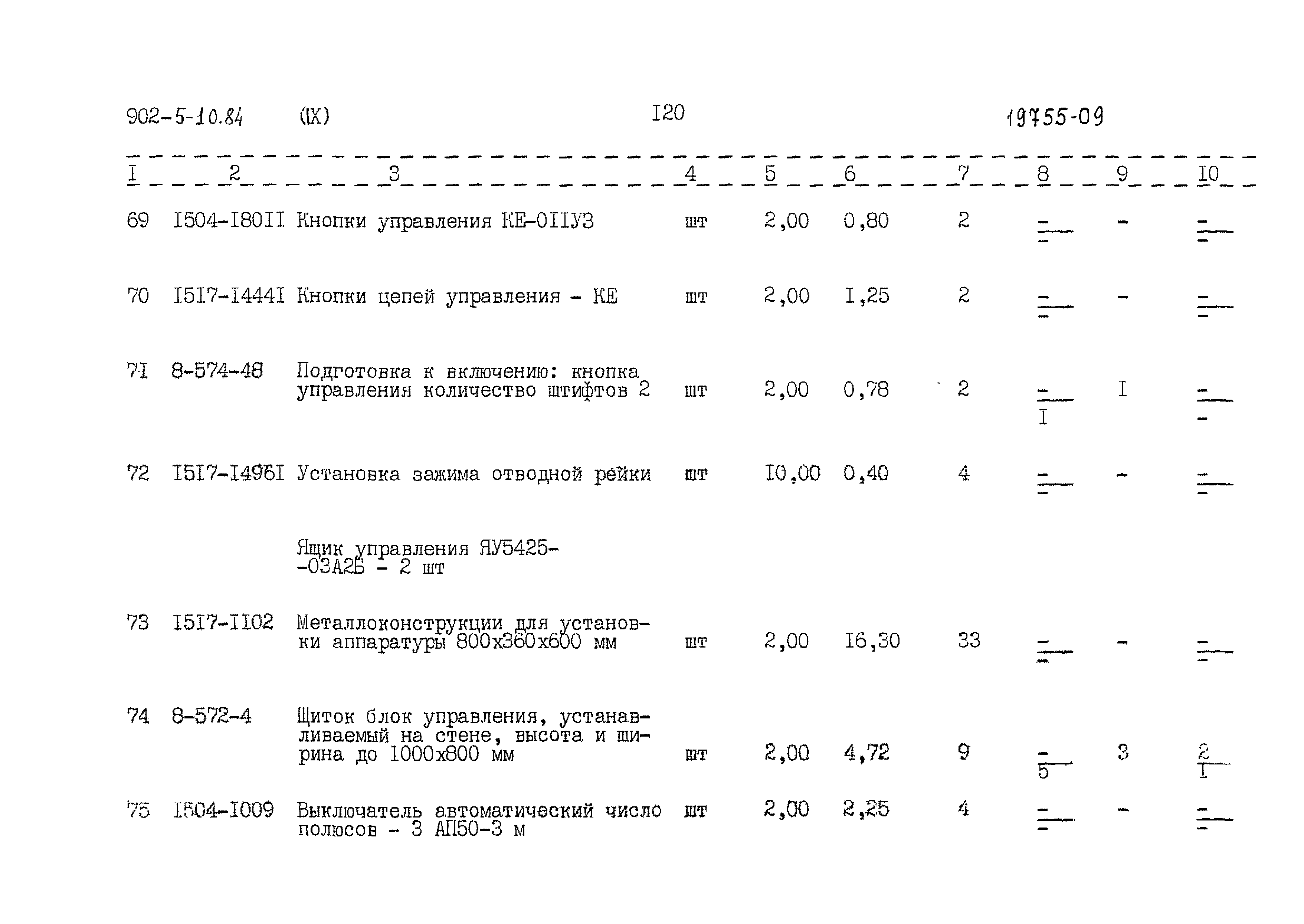 Типовой проект 902-5-10.84