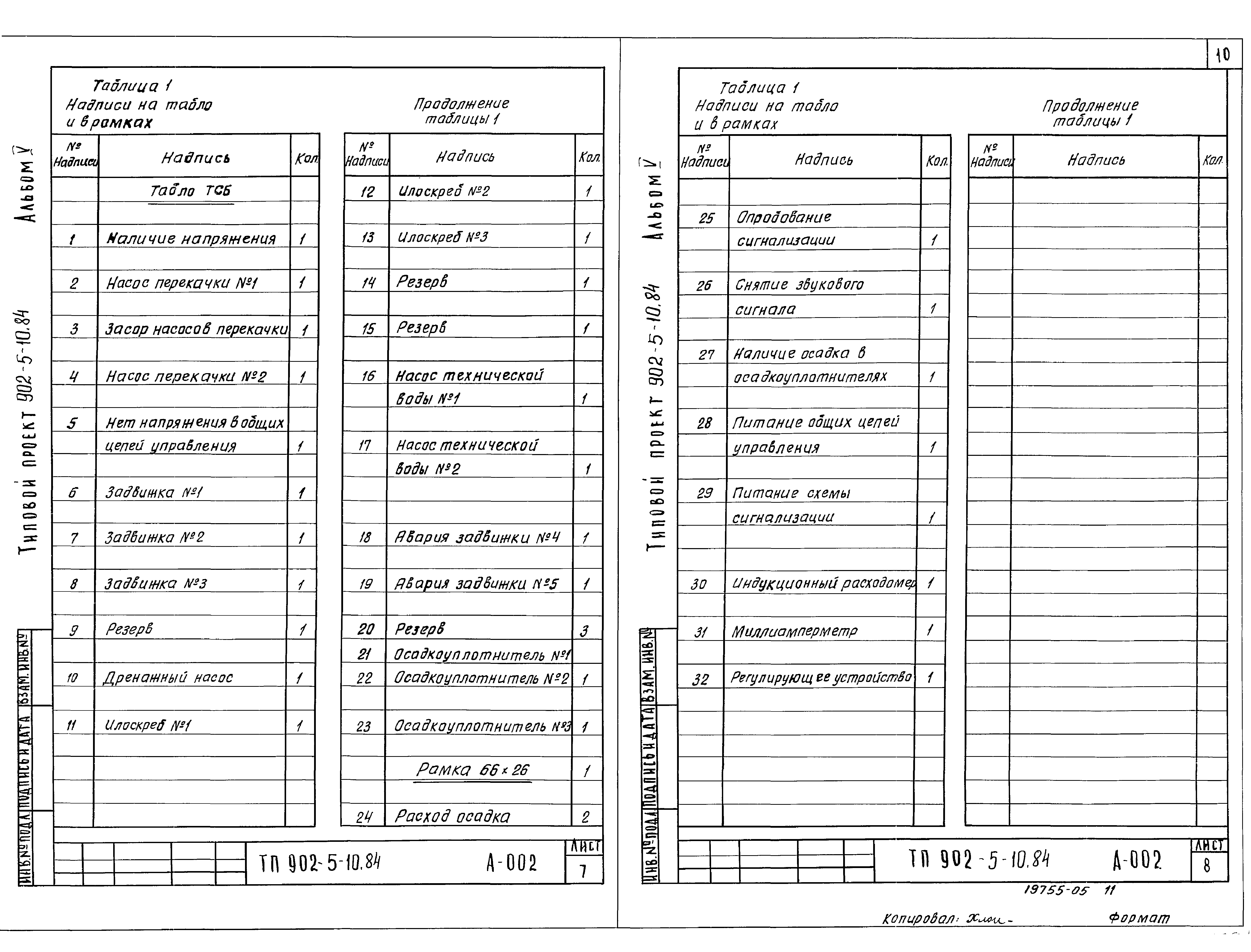 Типовой проект 902-5-10.84
