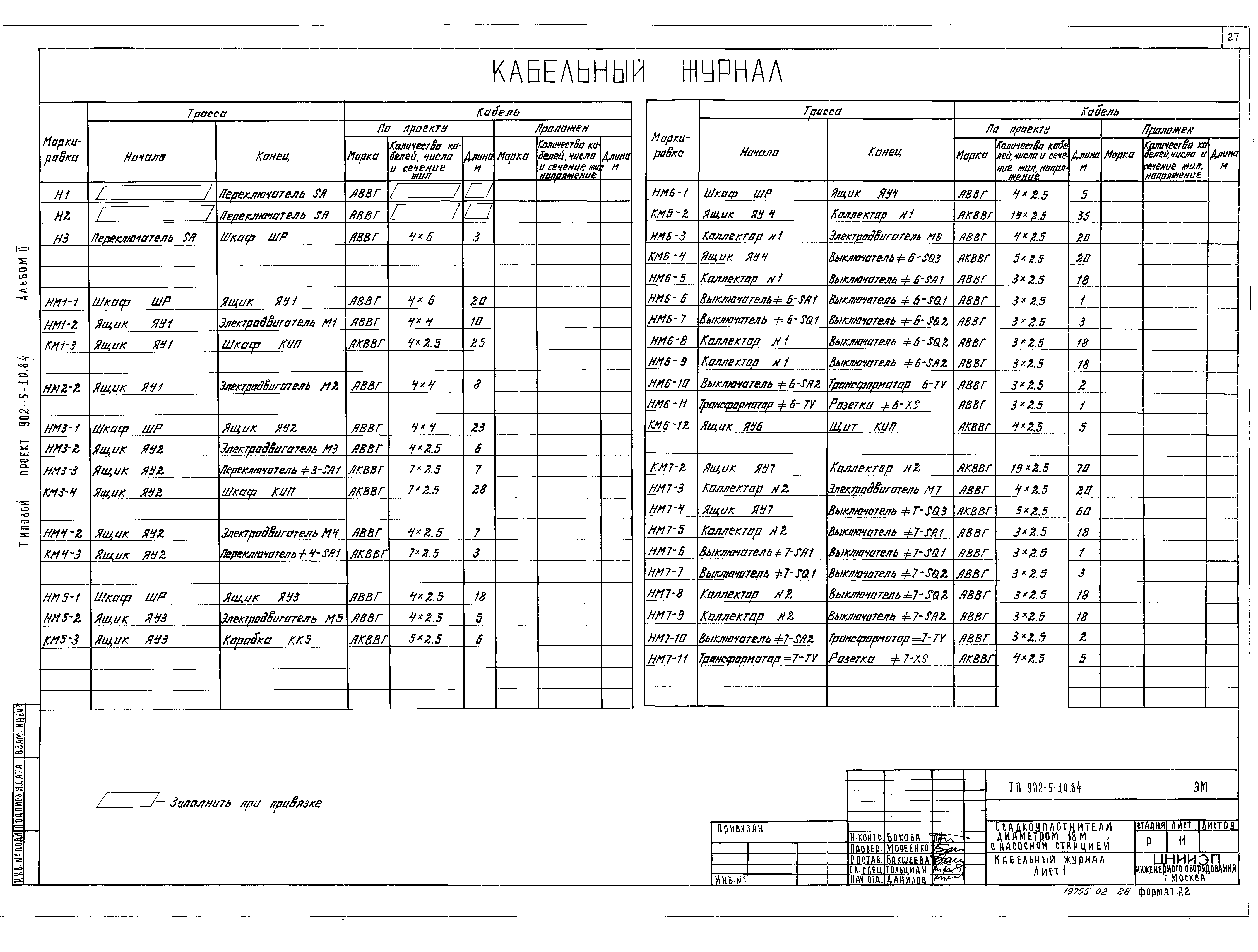 Типовой проект 902-5-10.84