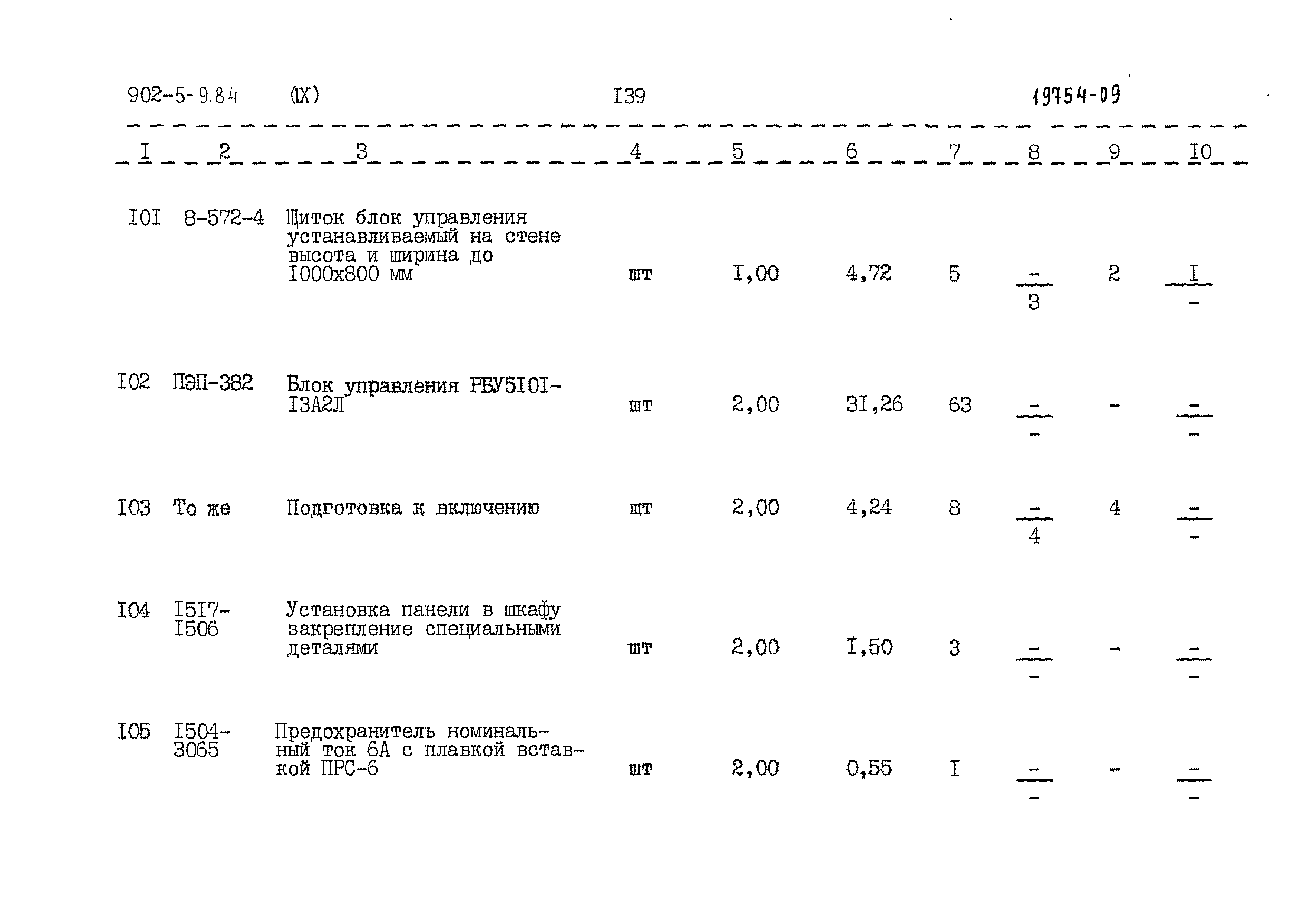 Типовой проект 902-5-9.84