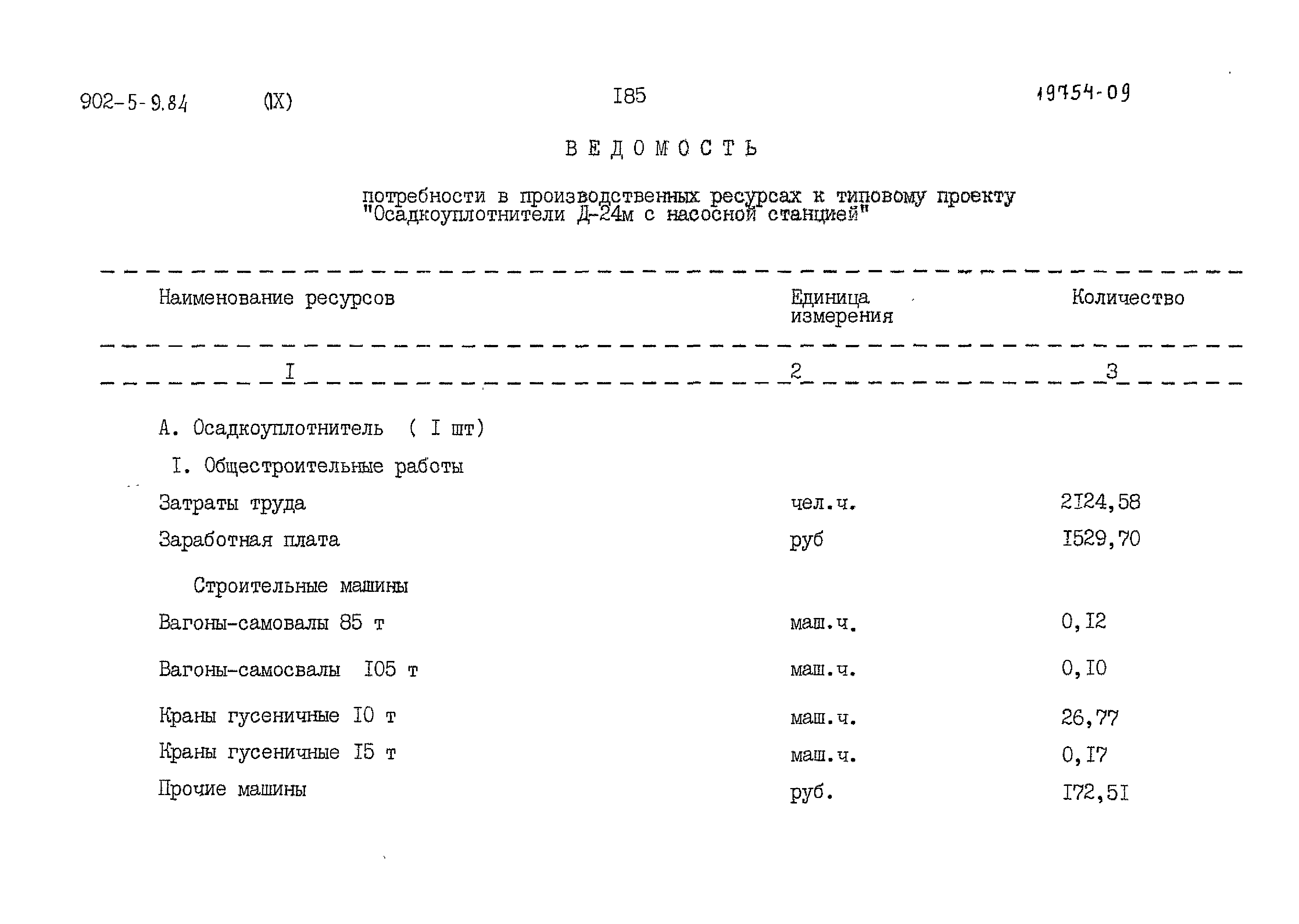 Типовой проект 902-5-9.84