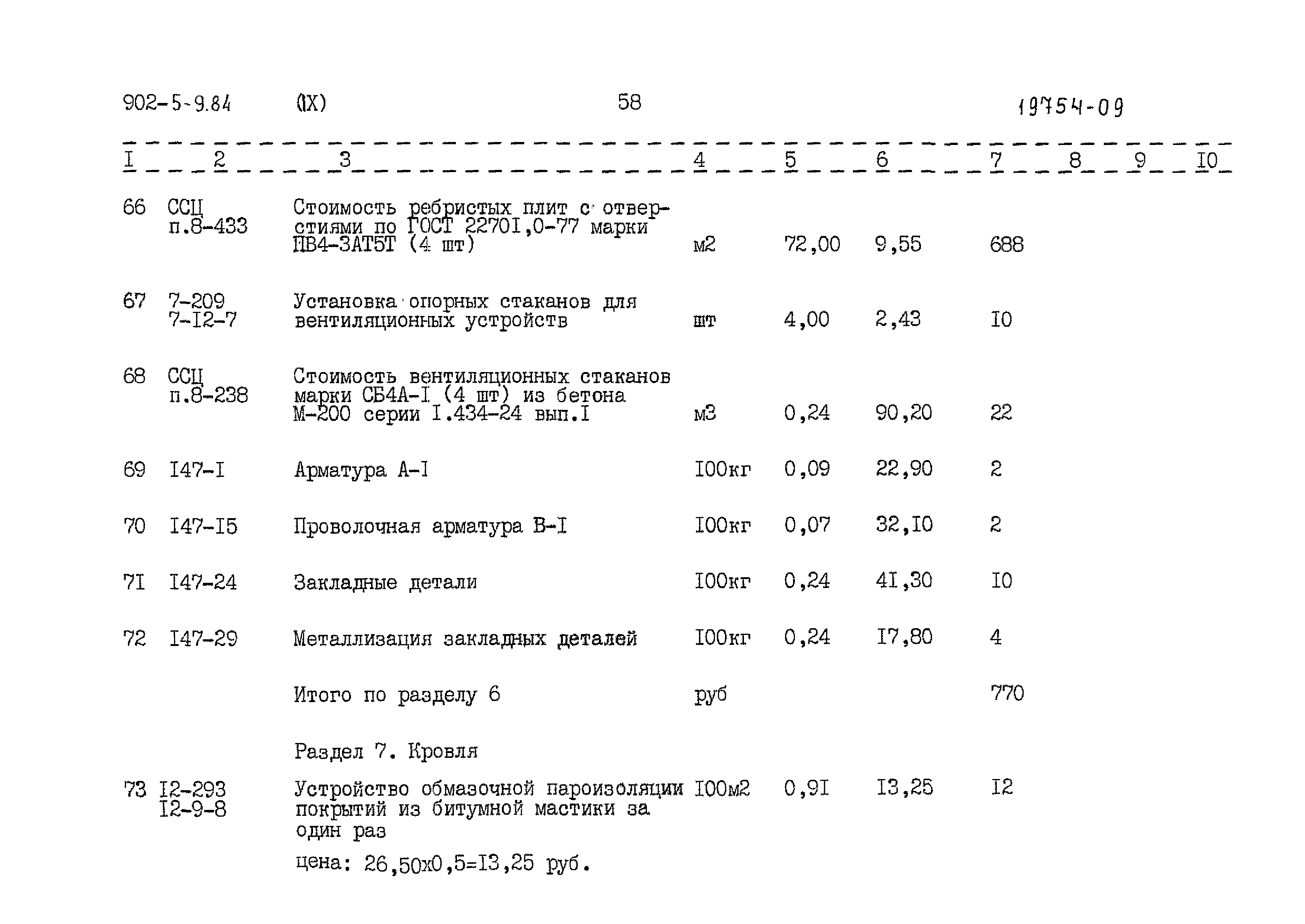 Типовой проект 902-5-9.84