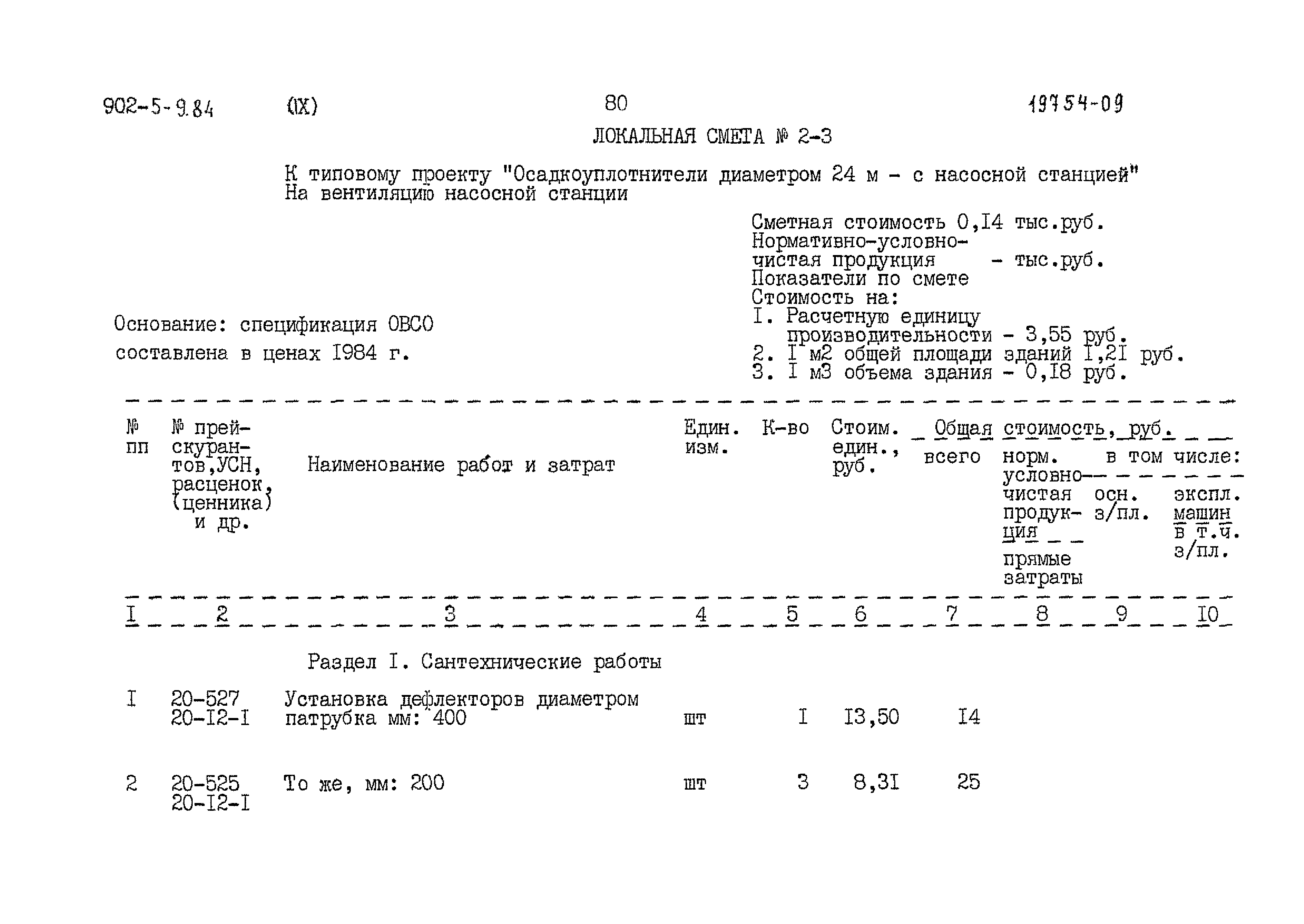 Типовой проект 902-5-9.84