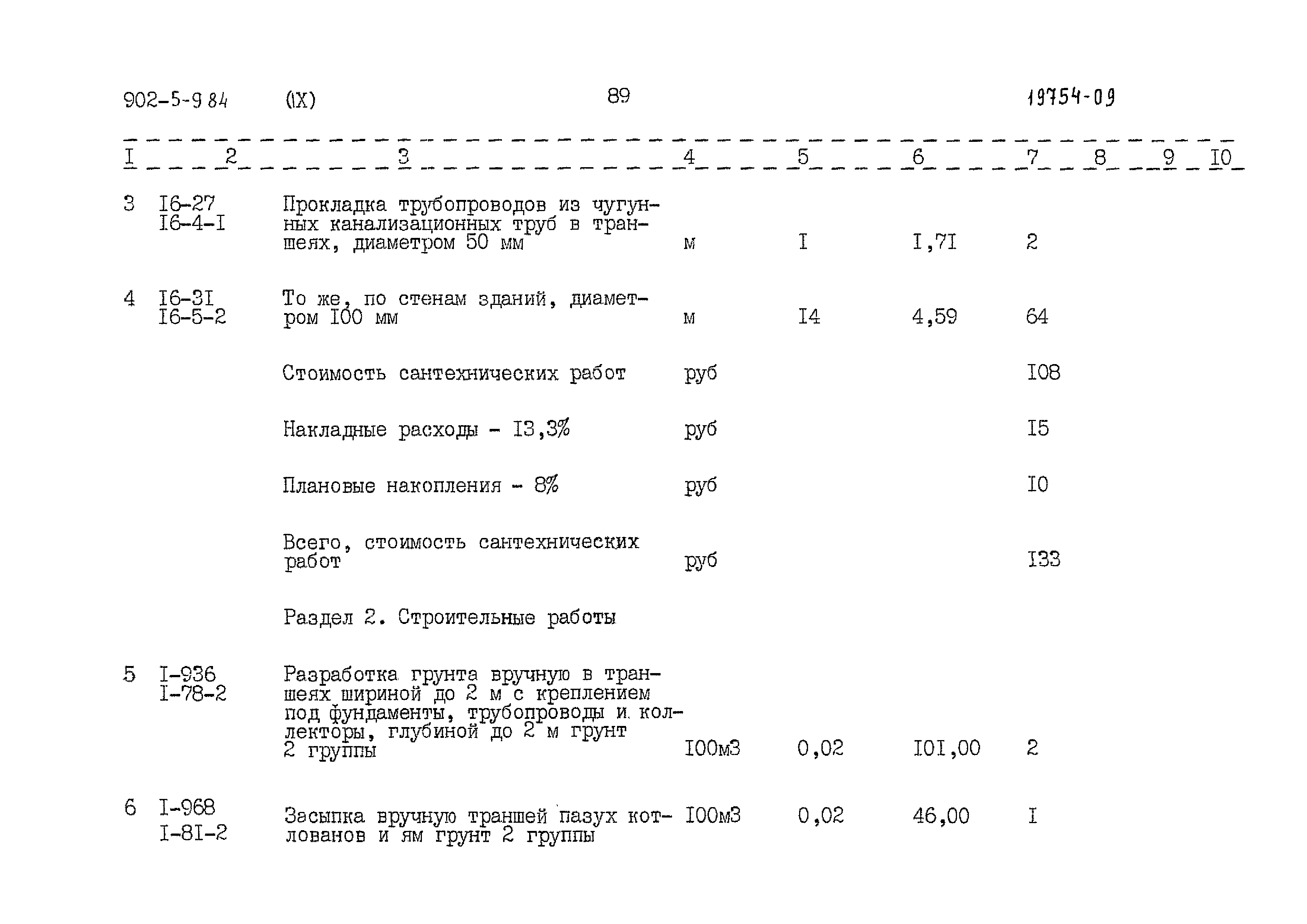 Типовой проект 902-5-9.84