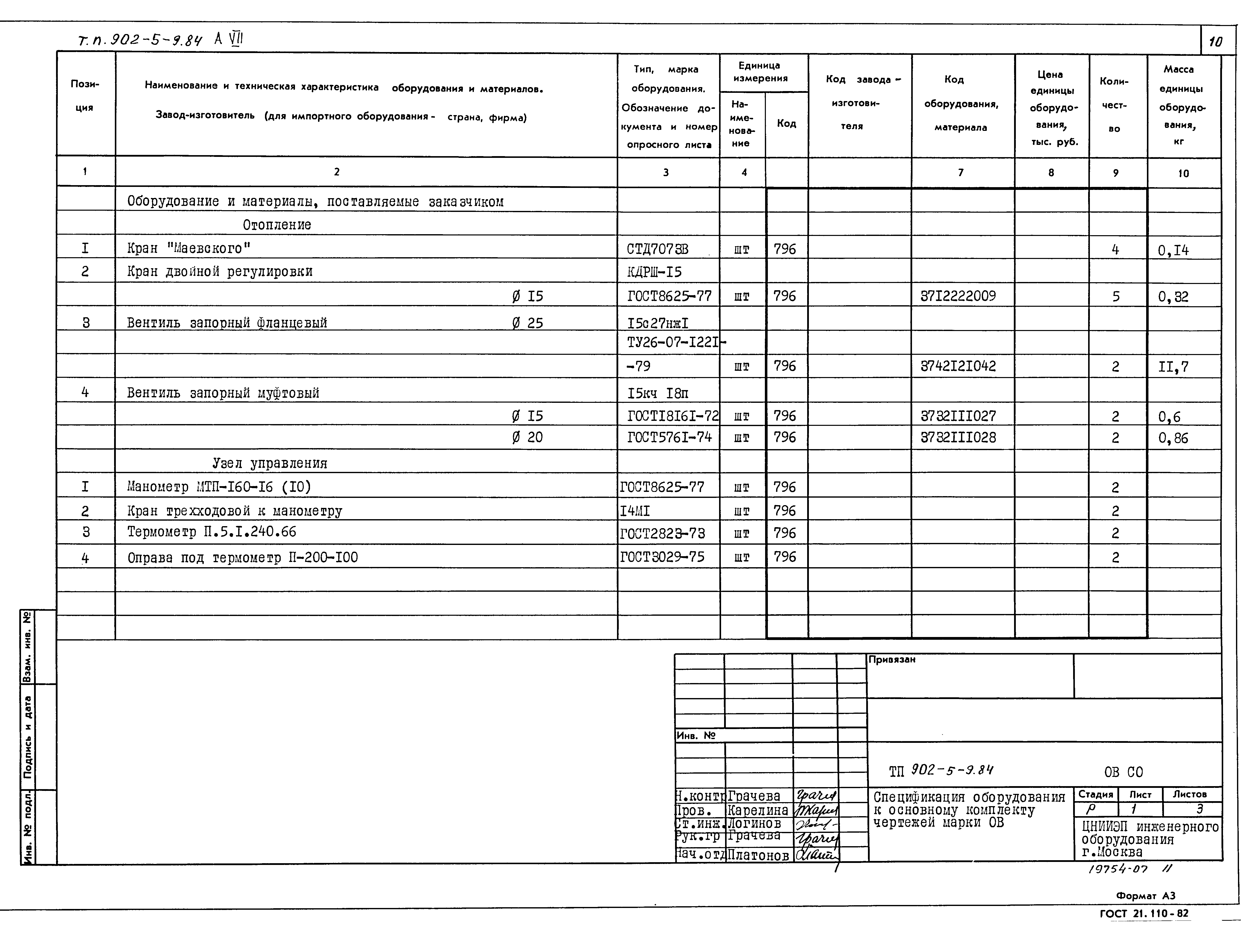 Типовой проект 902-5-9.84
