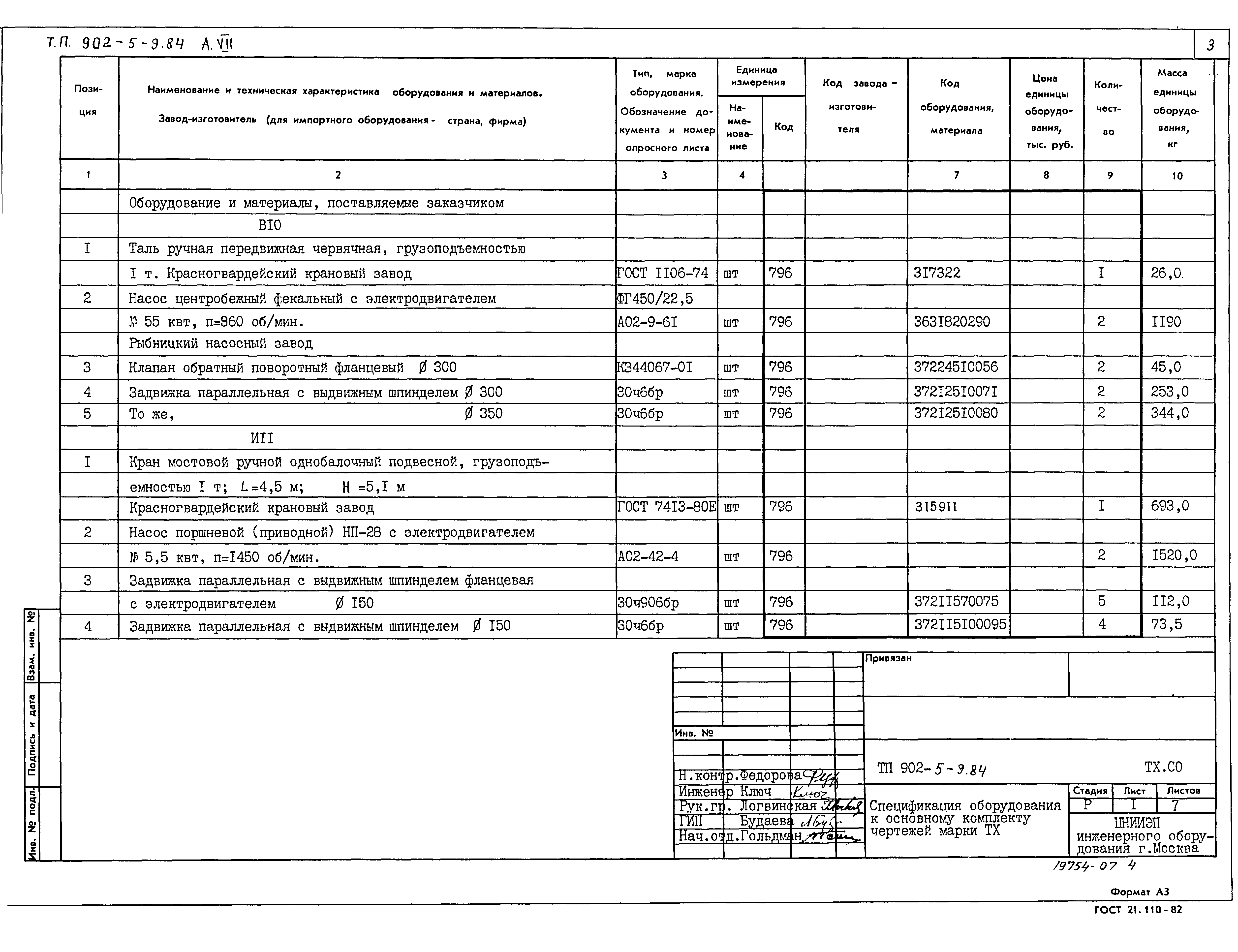 Типовой проект 902-5-9.84