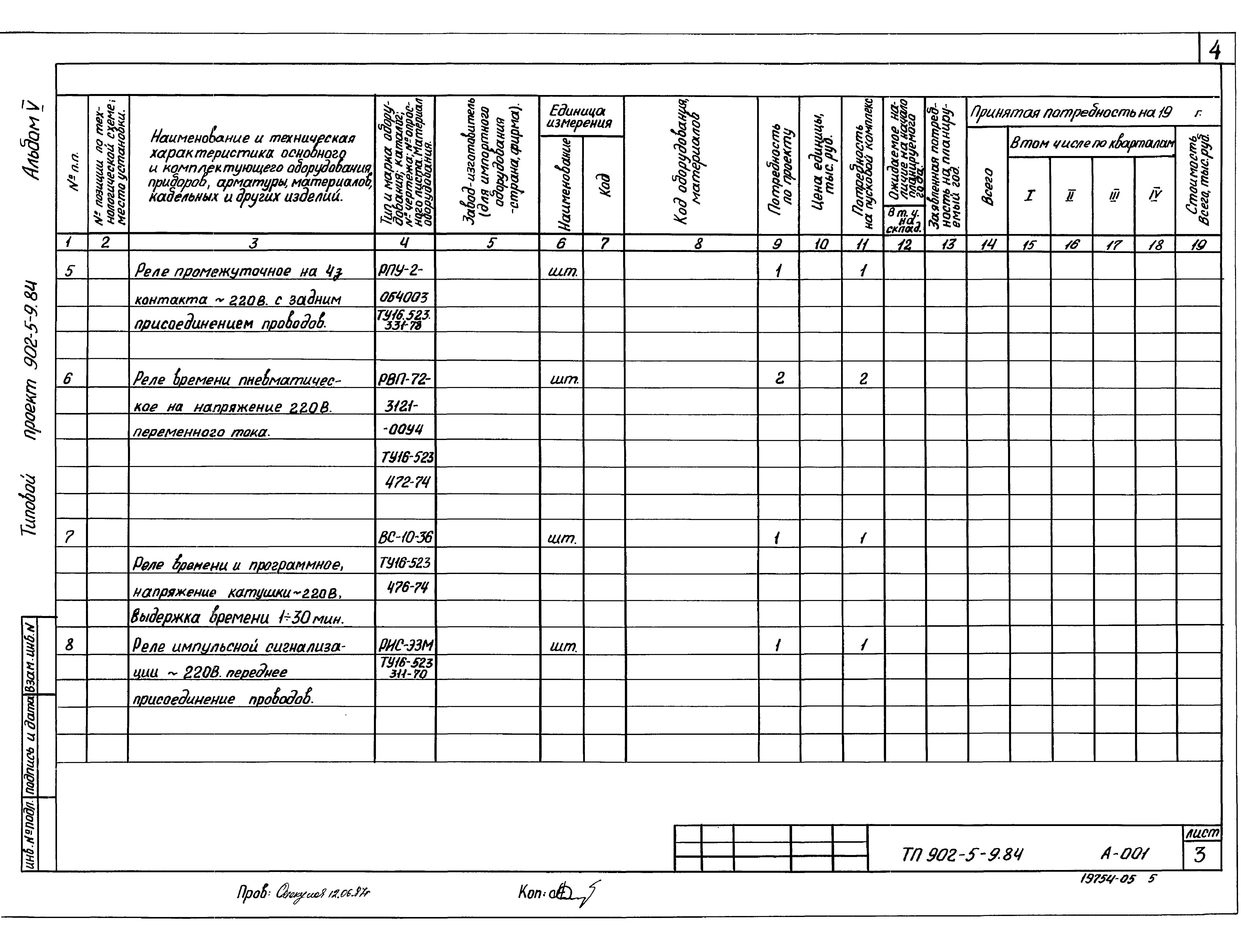 Типовой проект 902-5-9.84