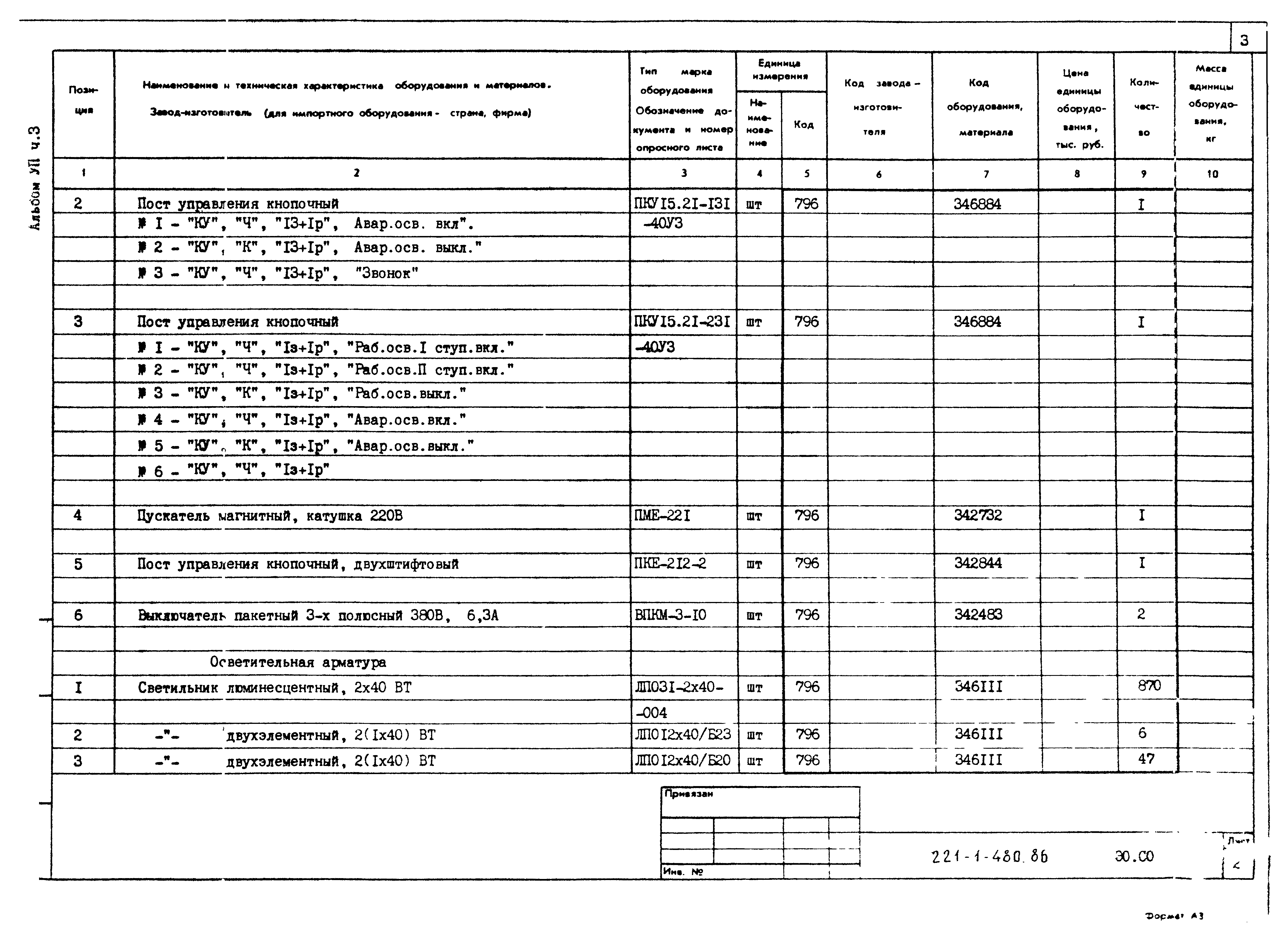 Типовой проект 221-1-480.86