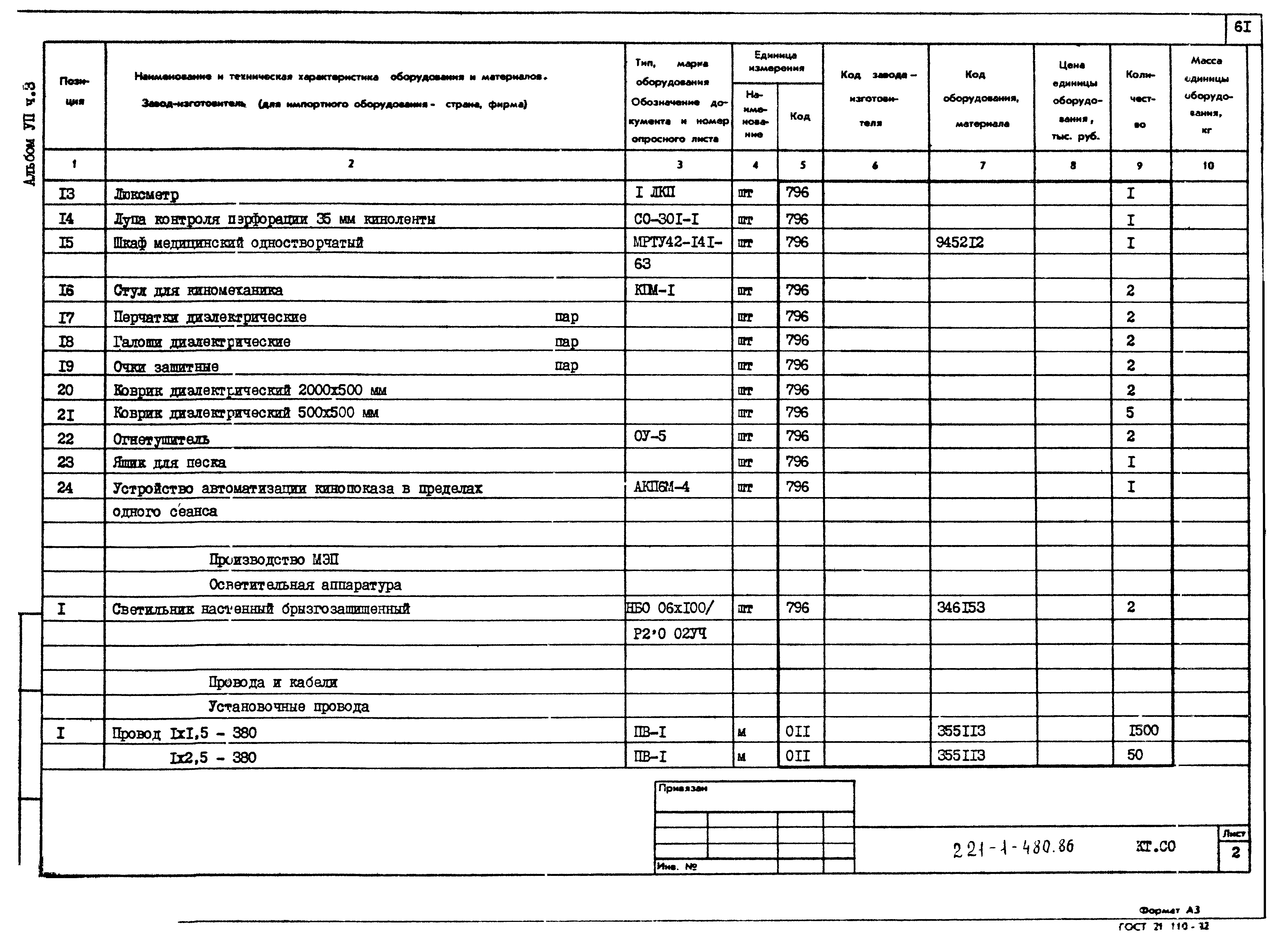 Типовой проект 221-1-480.86