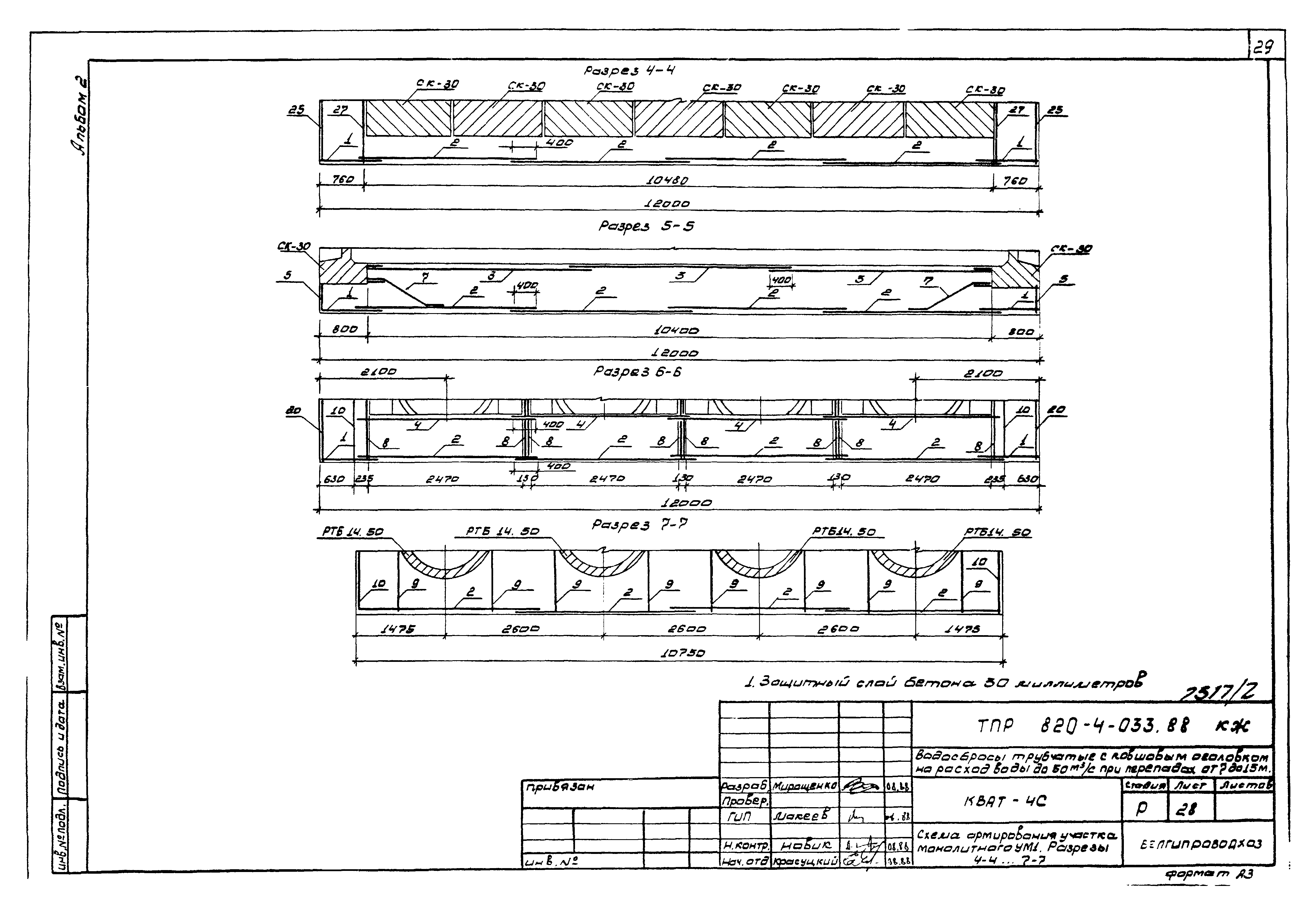 Типовые проектные решения 820-4-033.88