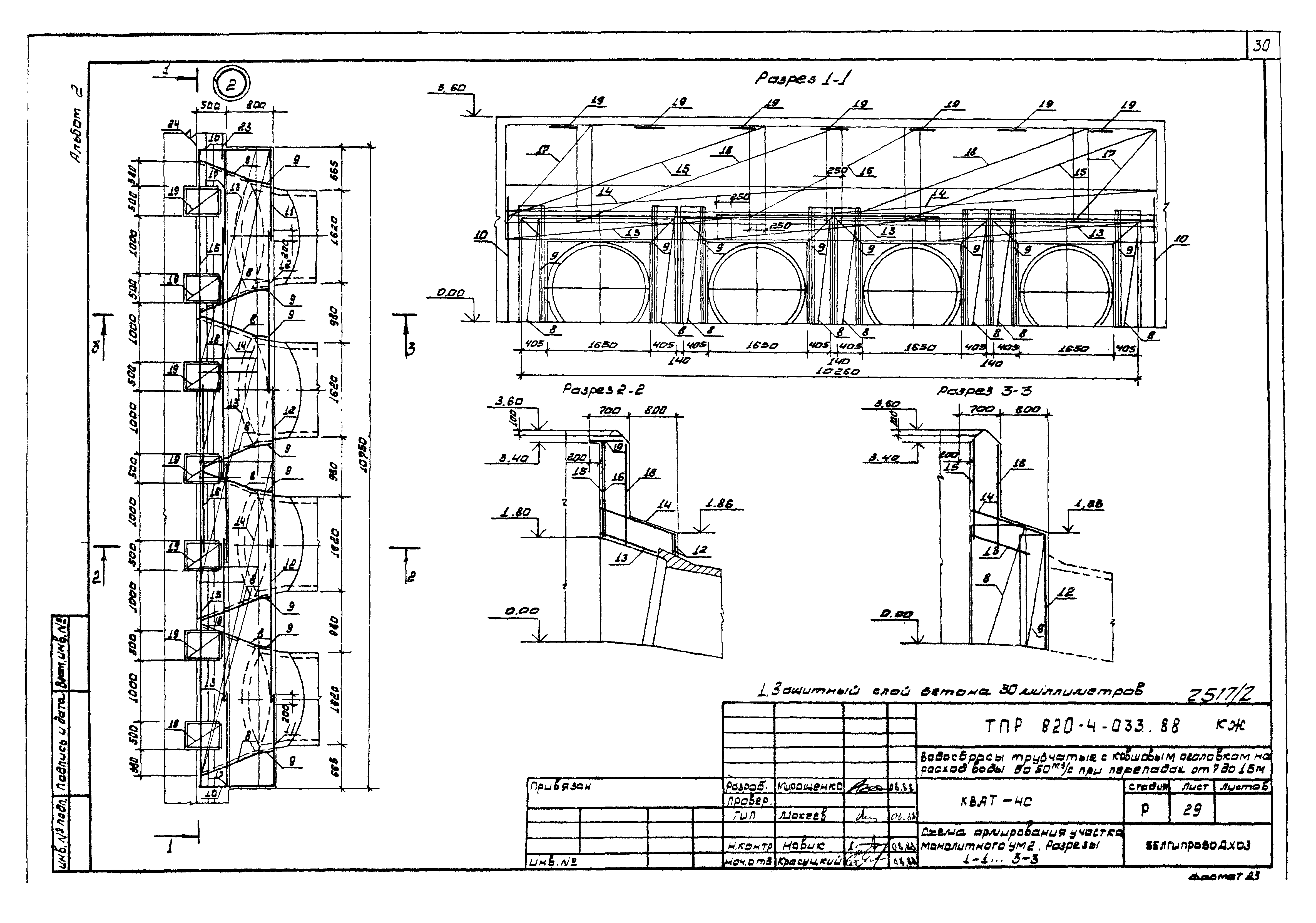 Типовые проектные решения 820-4-033.88