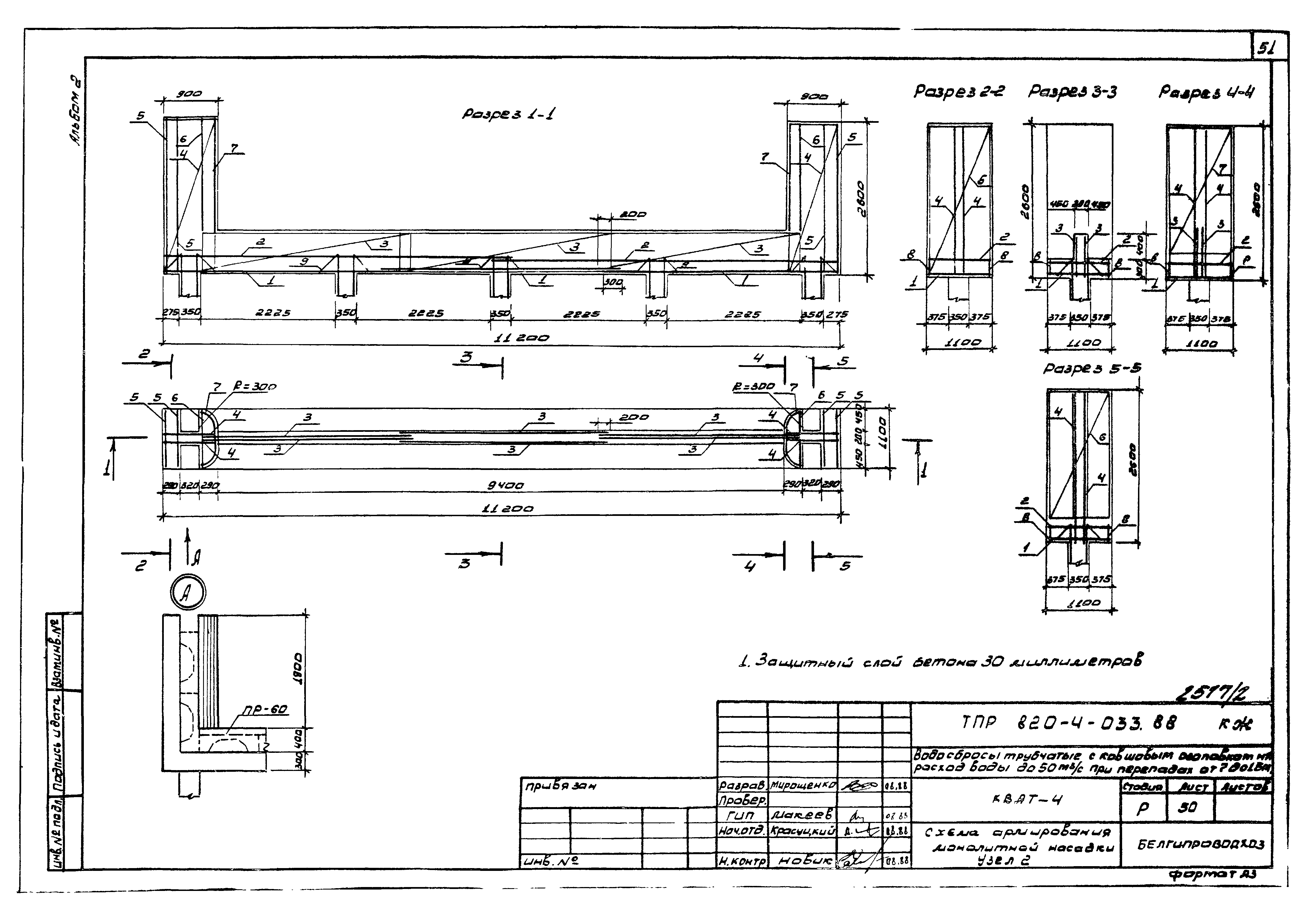 Типовые проектные решения 820-4-033.88