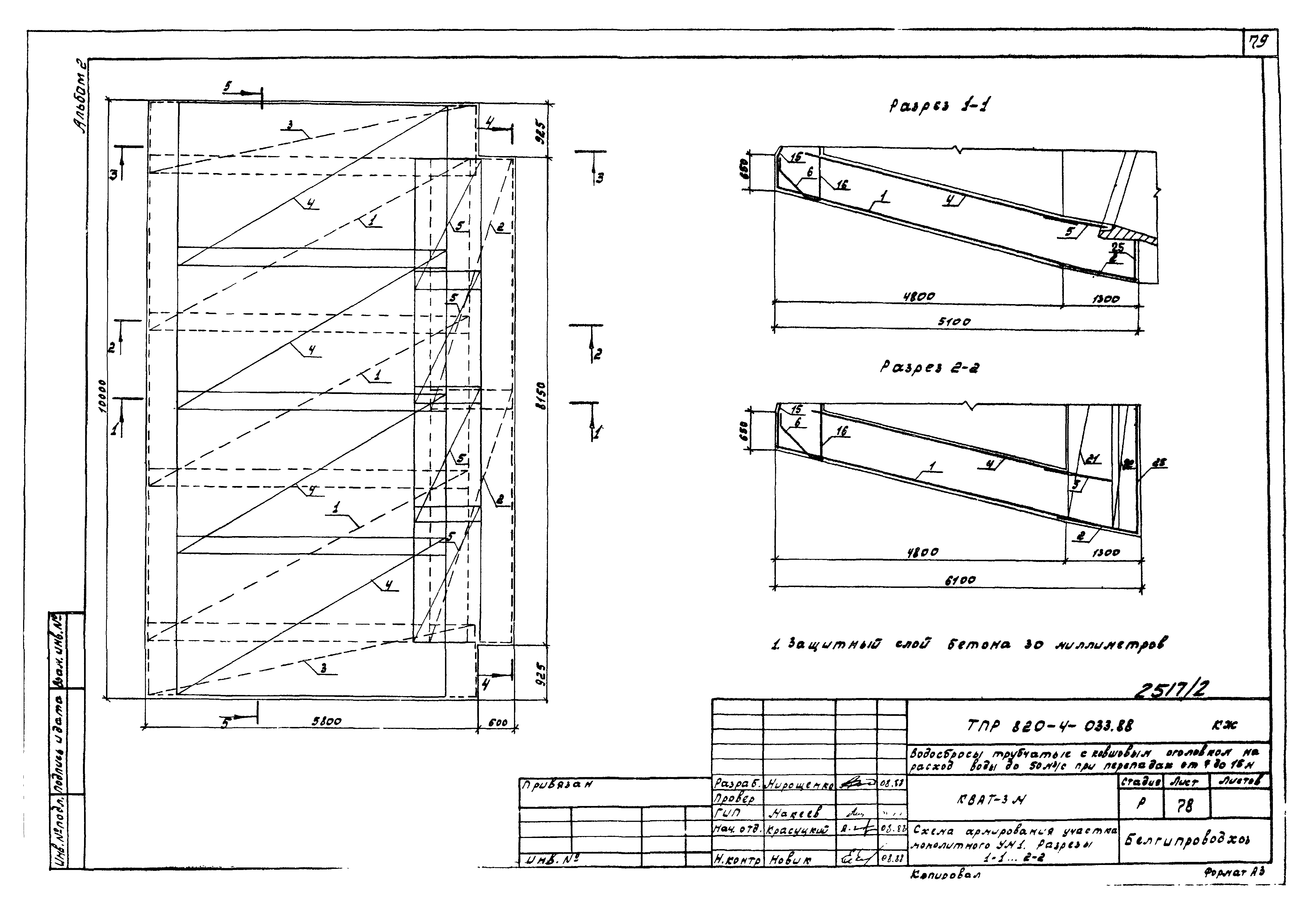 Типовые проектные решения 820-4-033.88