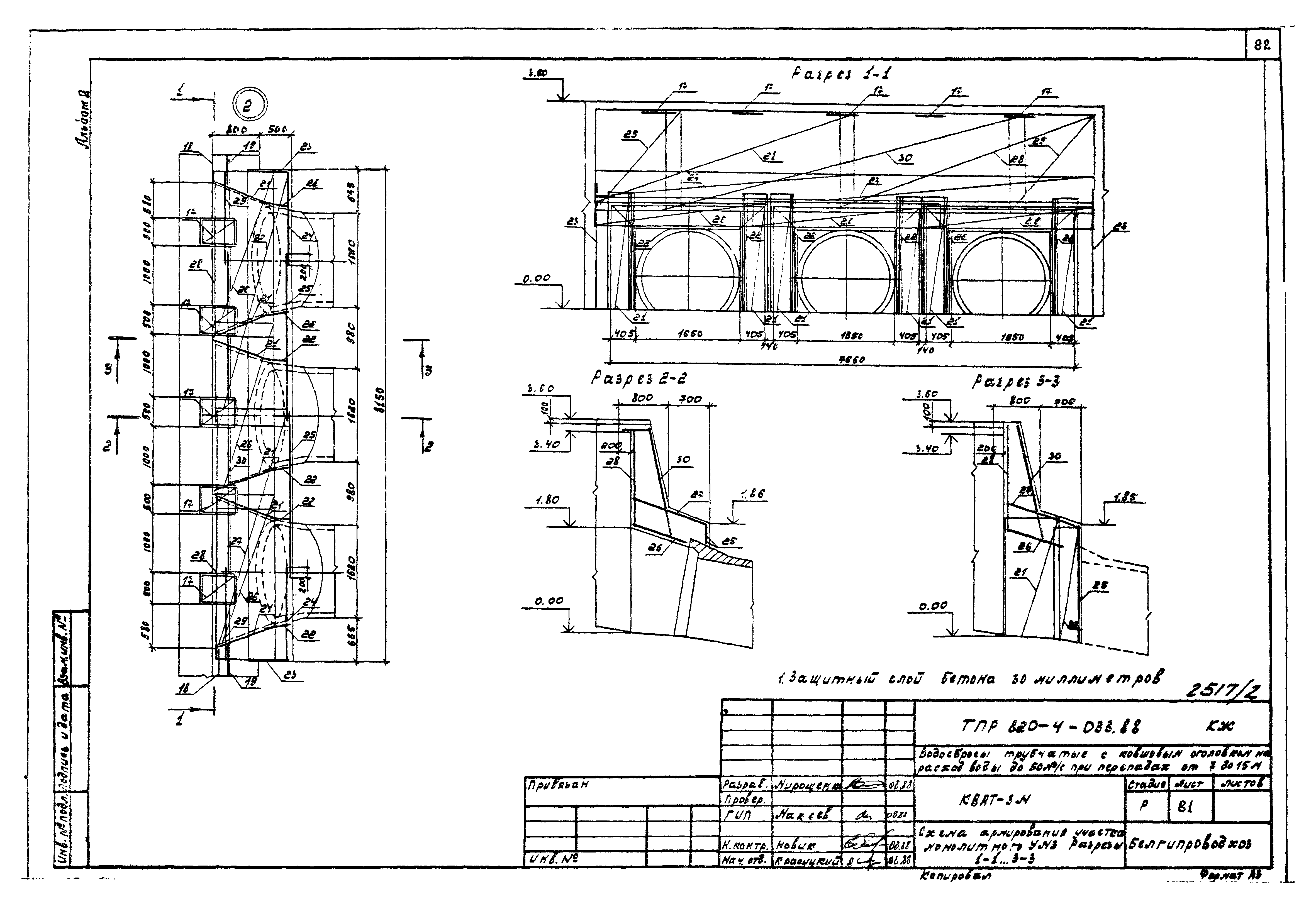 Типовые проектные решения 820-4-033.88