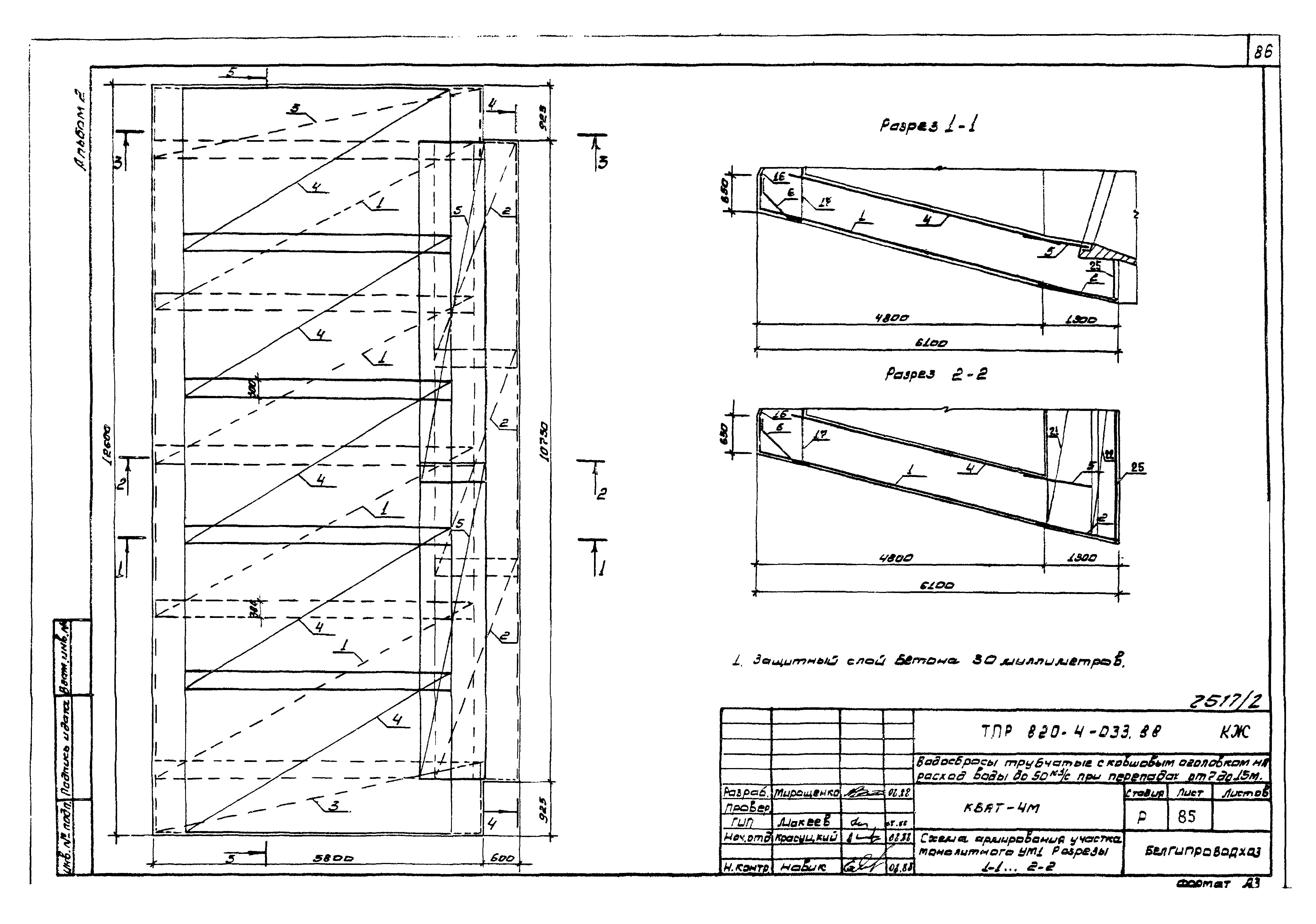 Типовые проектные решения 820-4-033.88