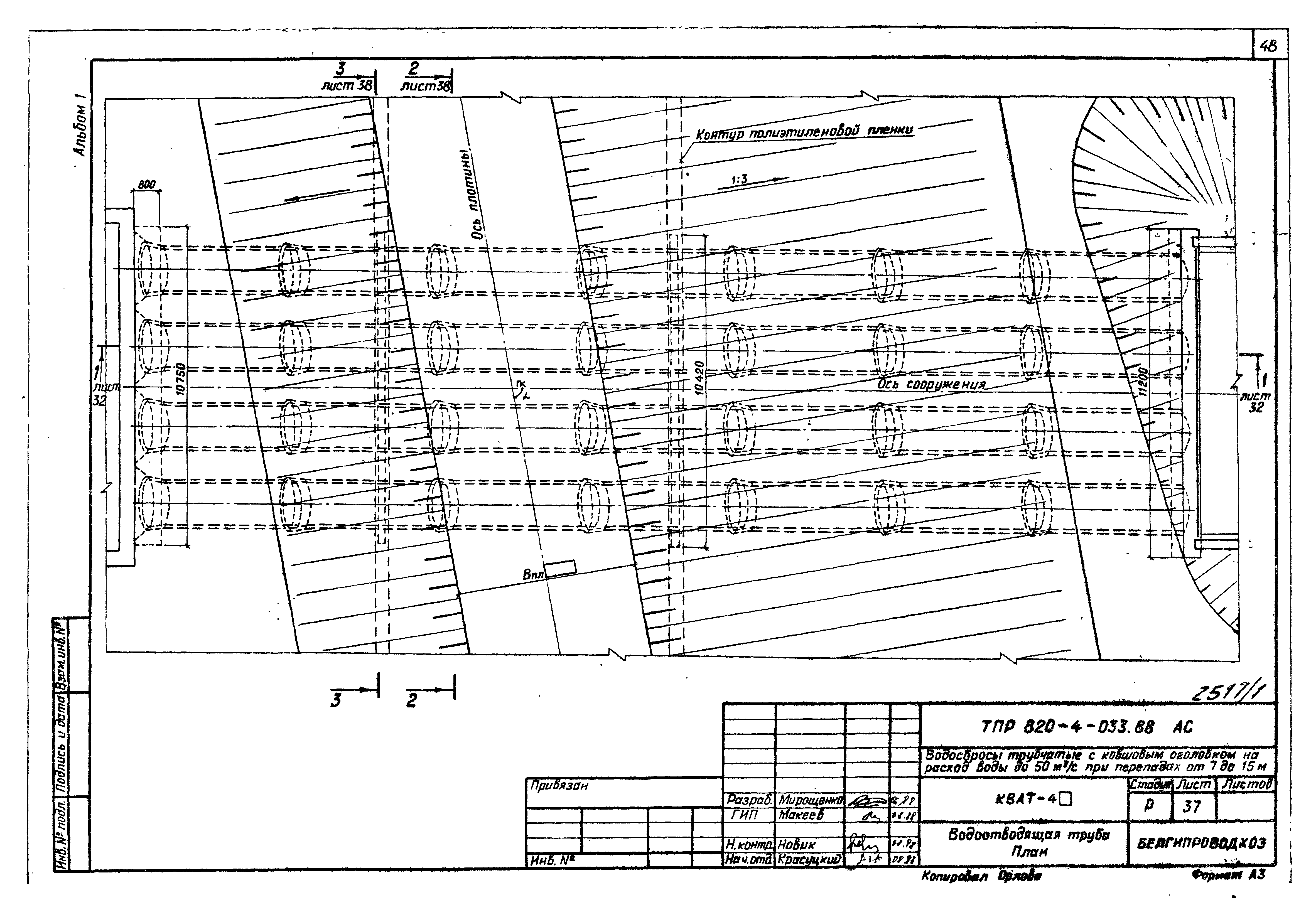 Типовые проектные решения 820-4-033.88