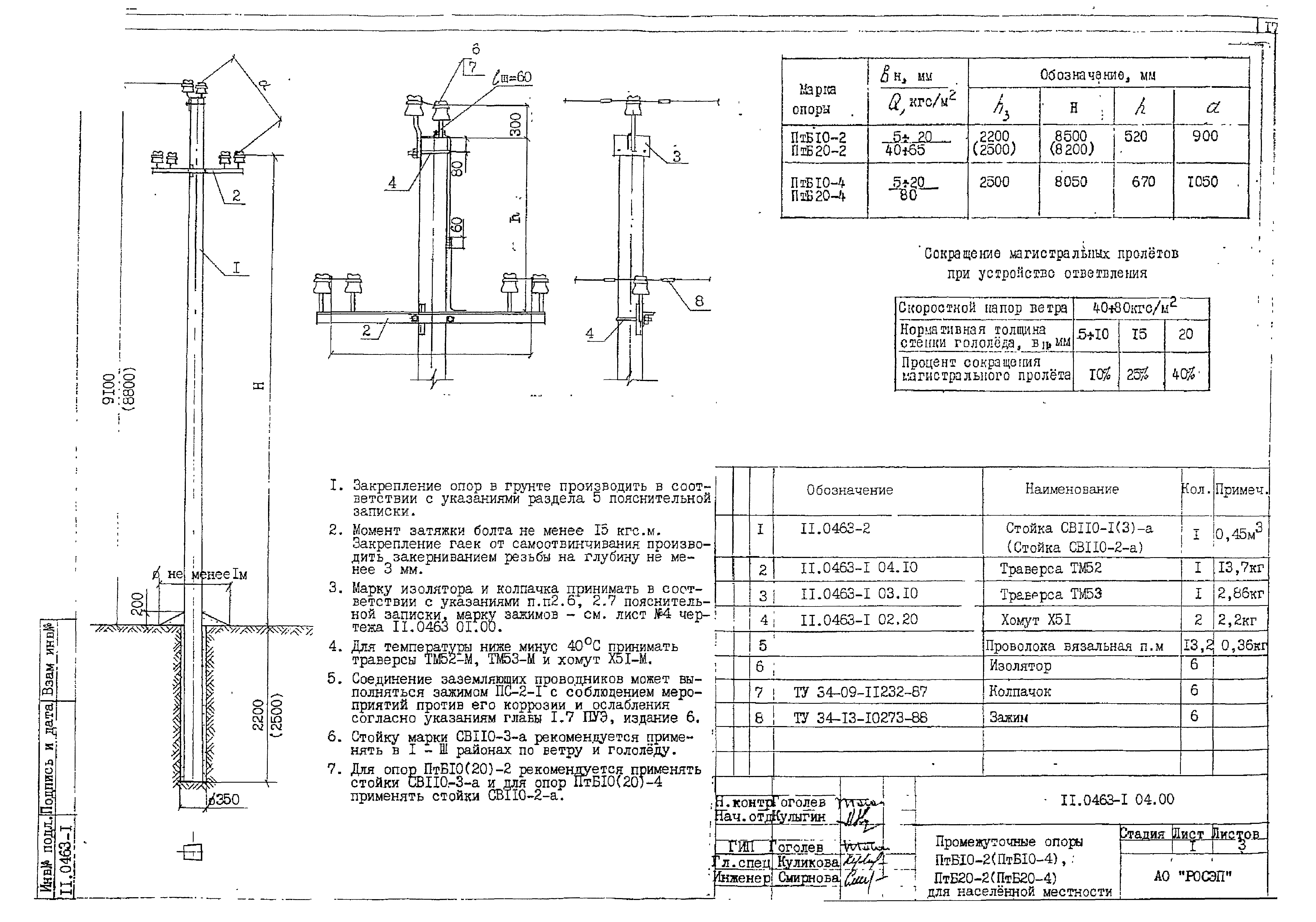 Опора уд 110 1 типовой проект