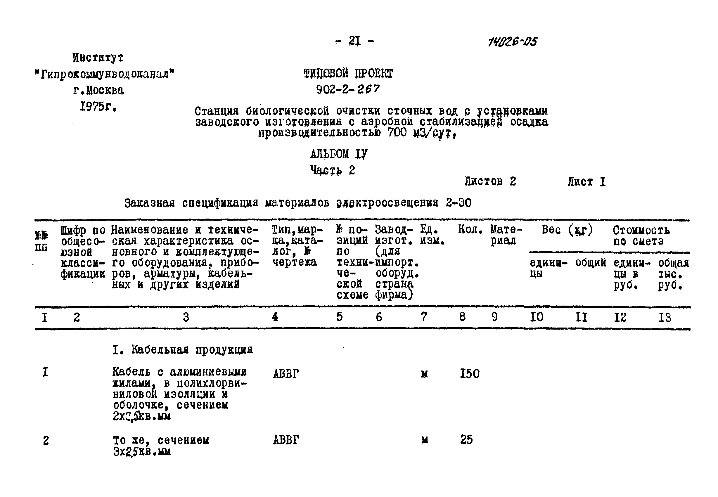 Типовой проект 902-2-267
