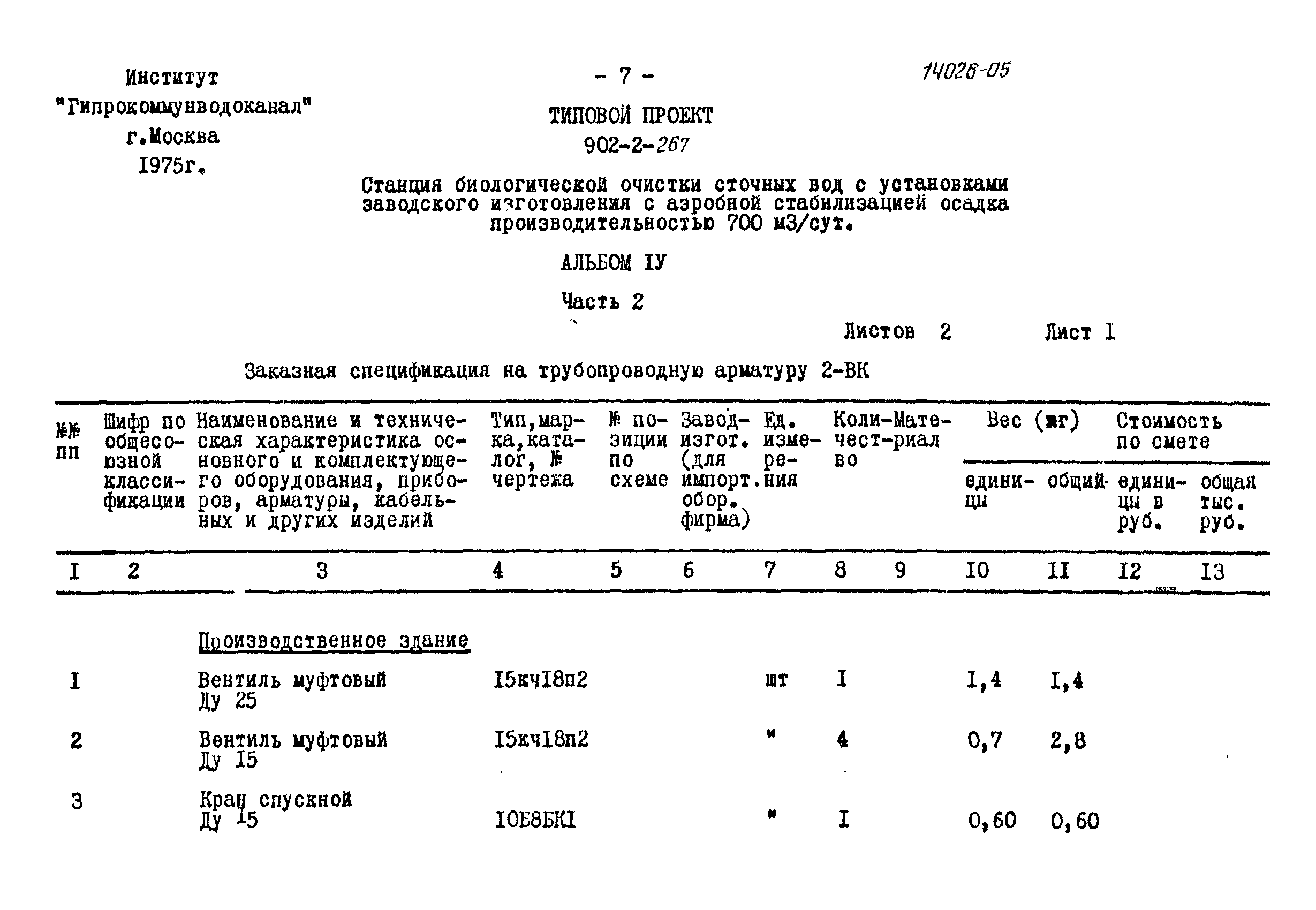 Типовой проект 902-2-267