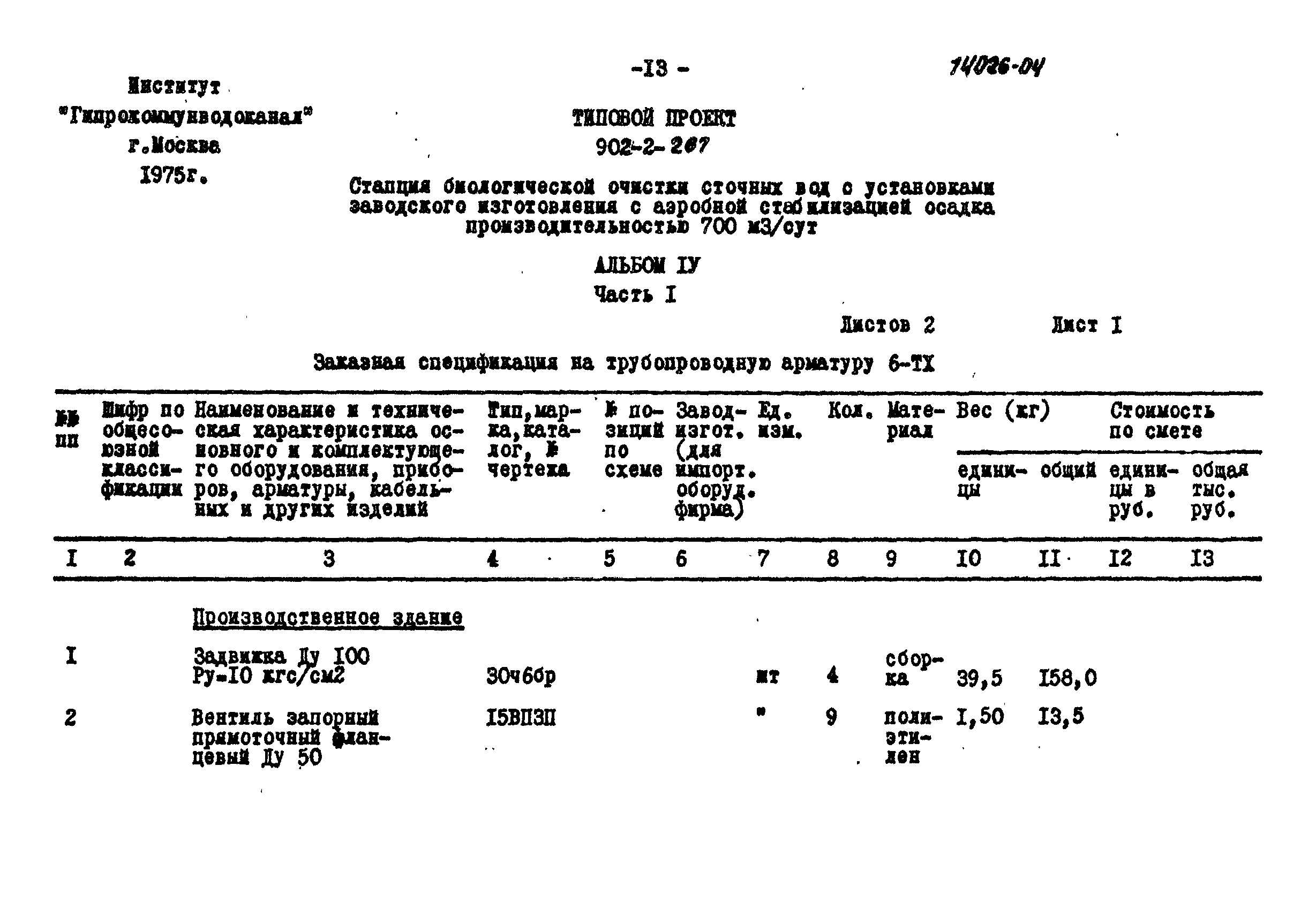 Типовой проект 902-2-267