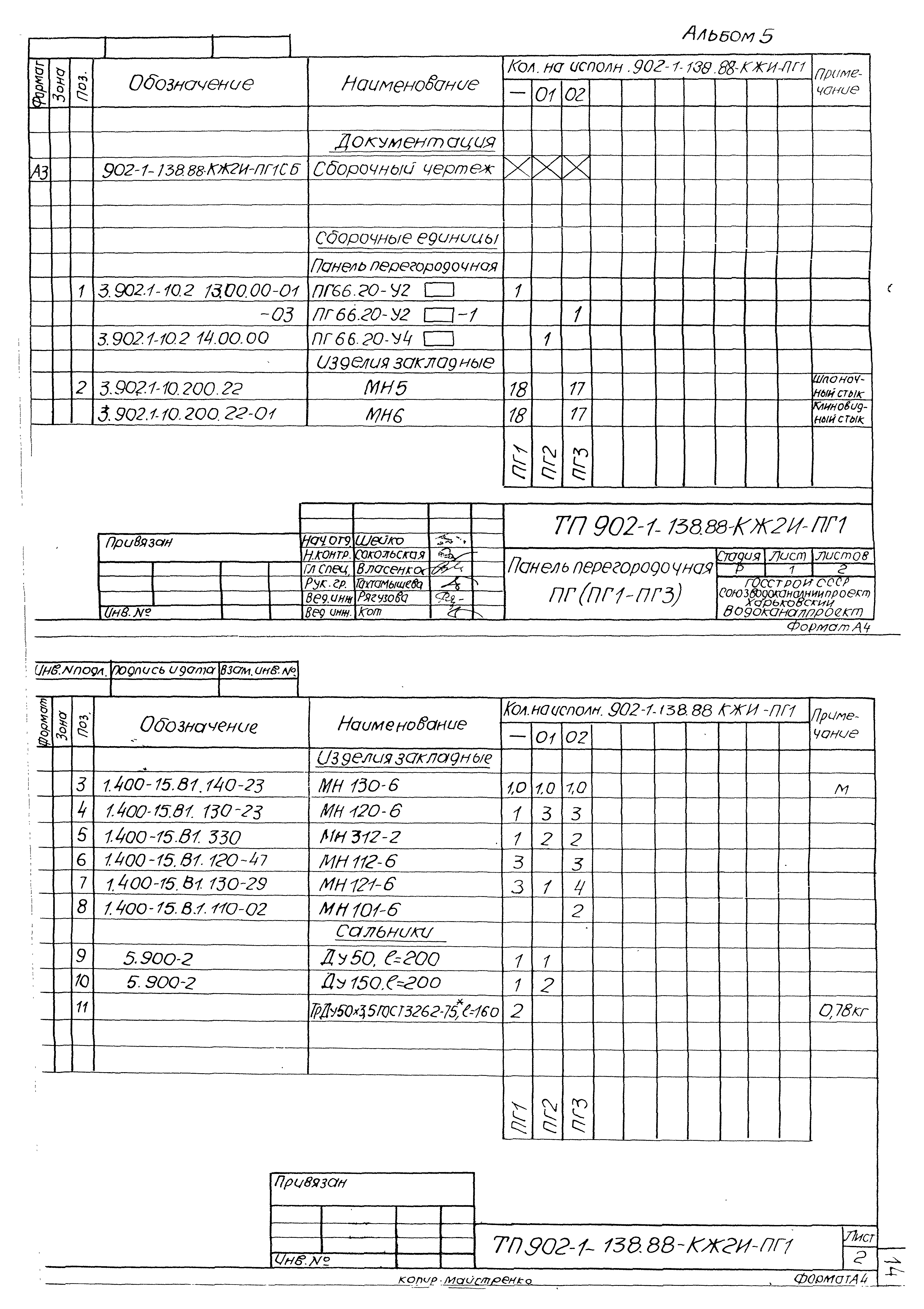 Типовой проект 902-1-138.88