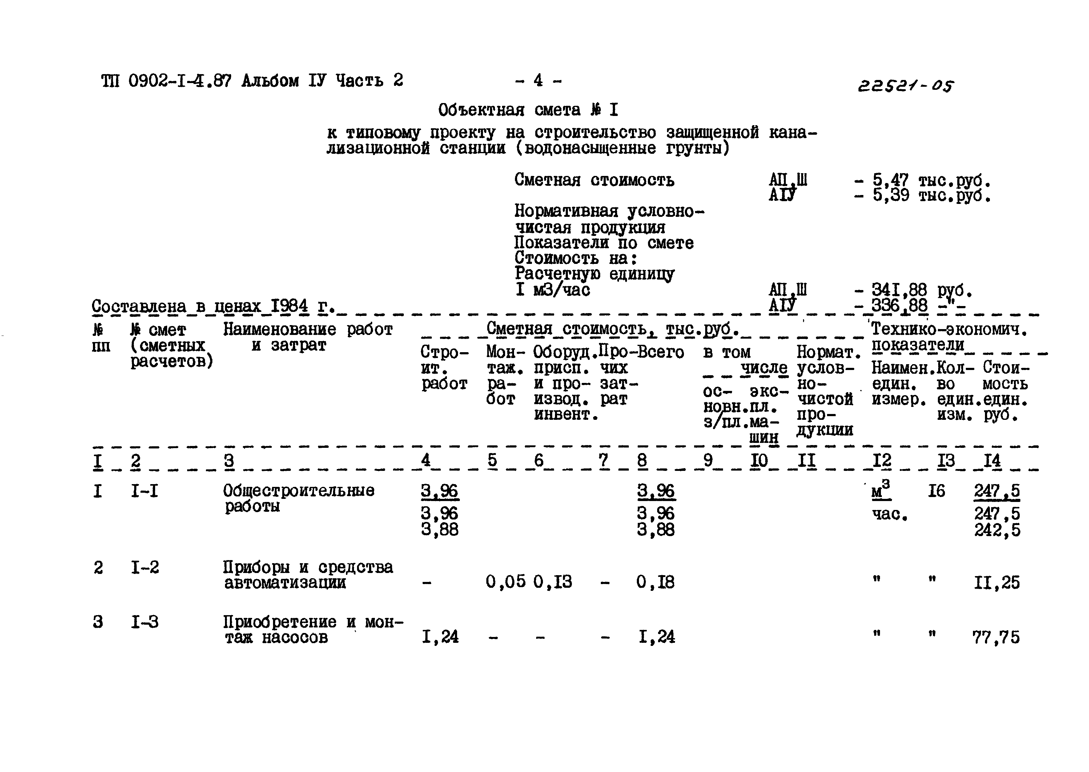 Типовой проект 0902-1-4.87