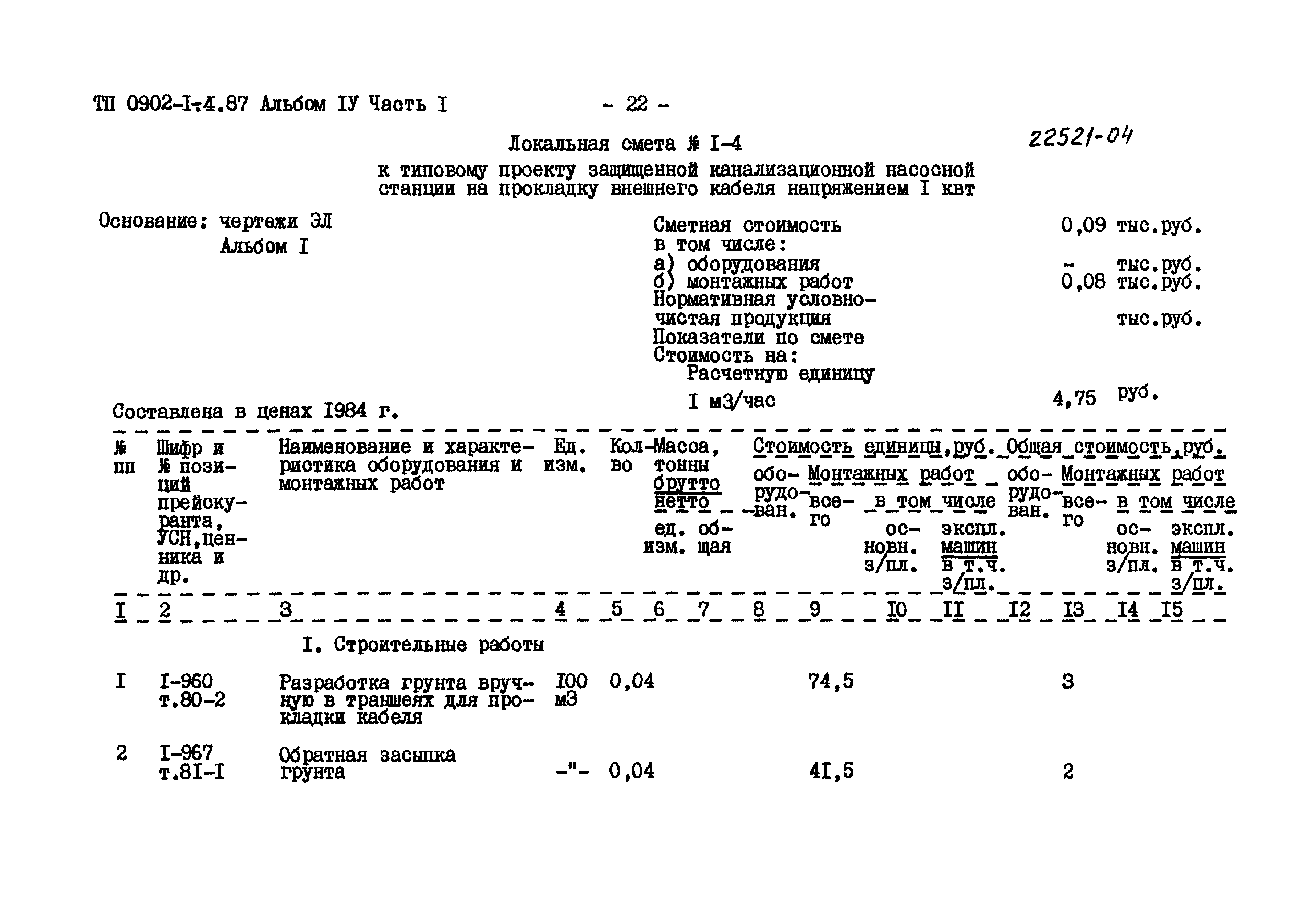 Типовой проект 0902-1-4.87
