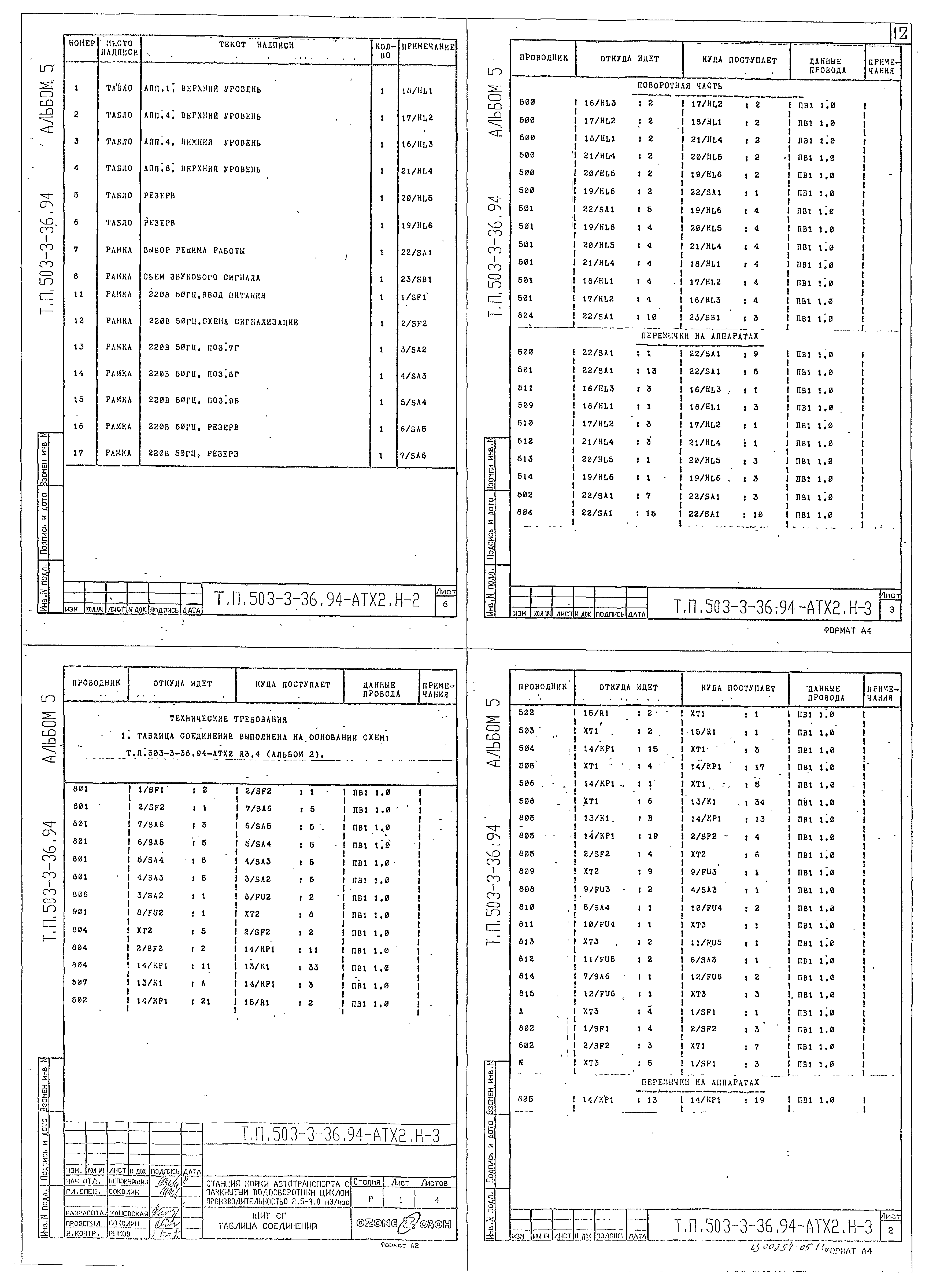 Типовой проект 503-3-36.94