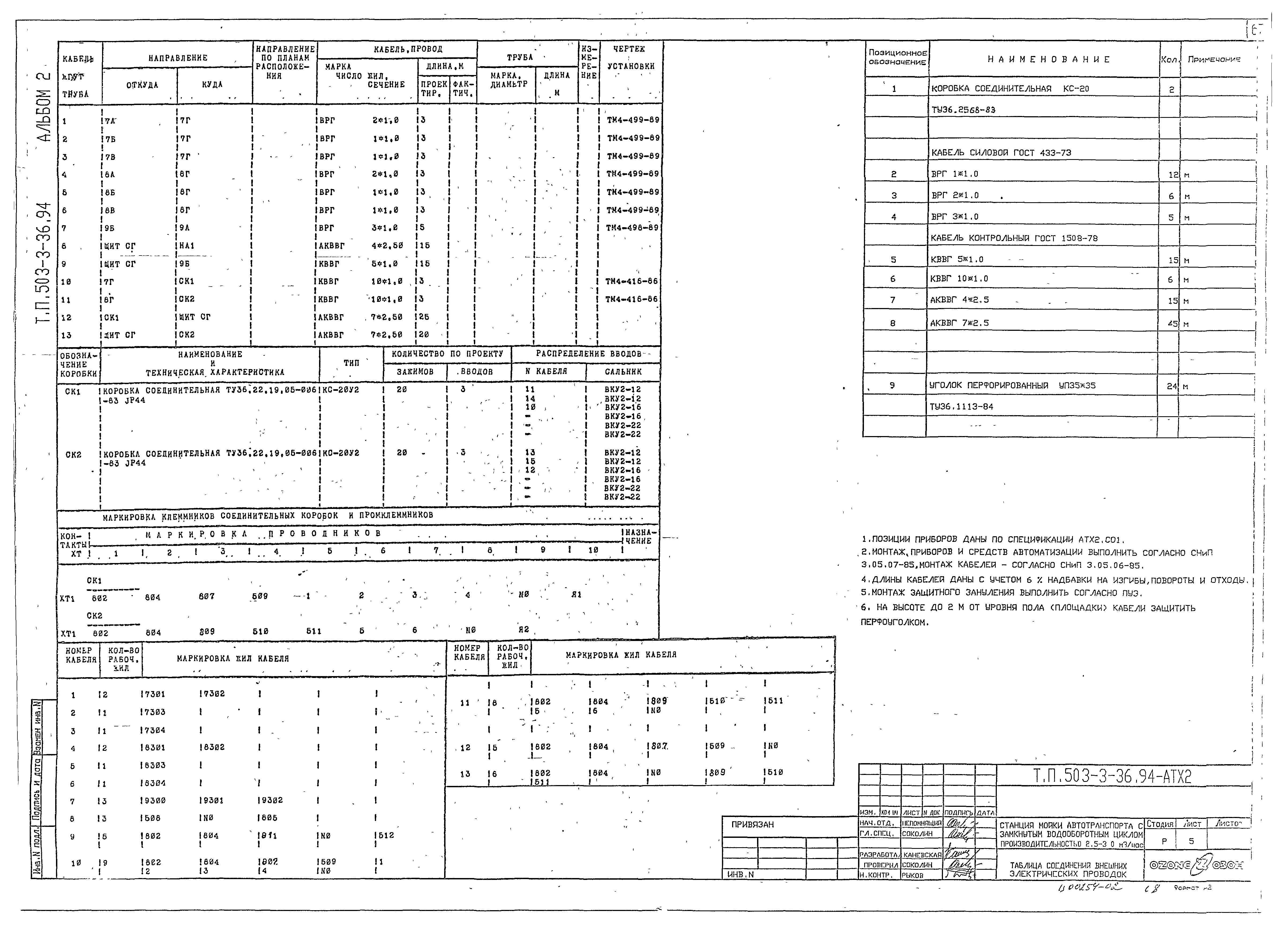 Типовой проект 503-3-36.94
