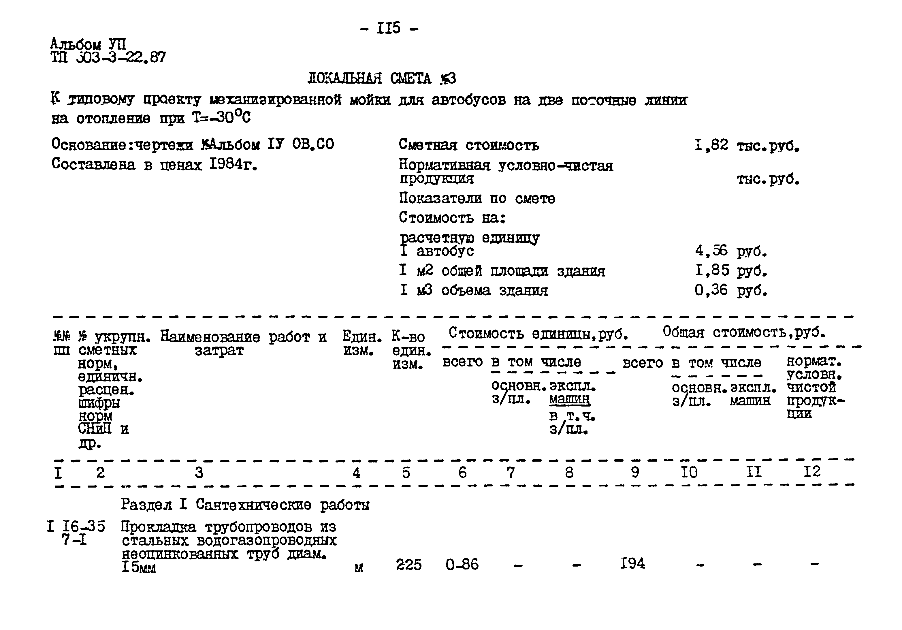 Типовой проект 503-3-22.87