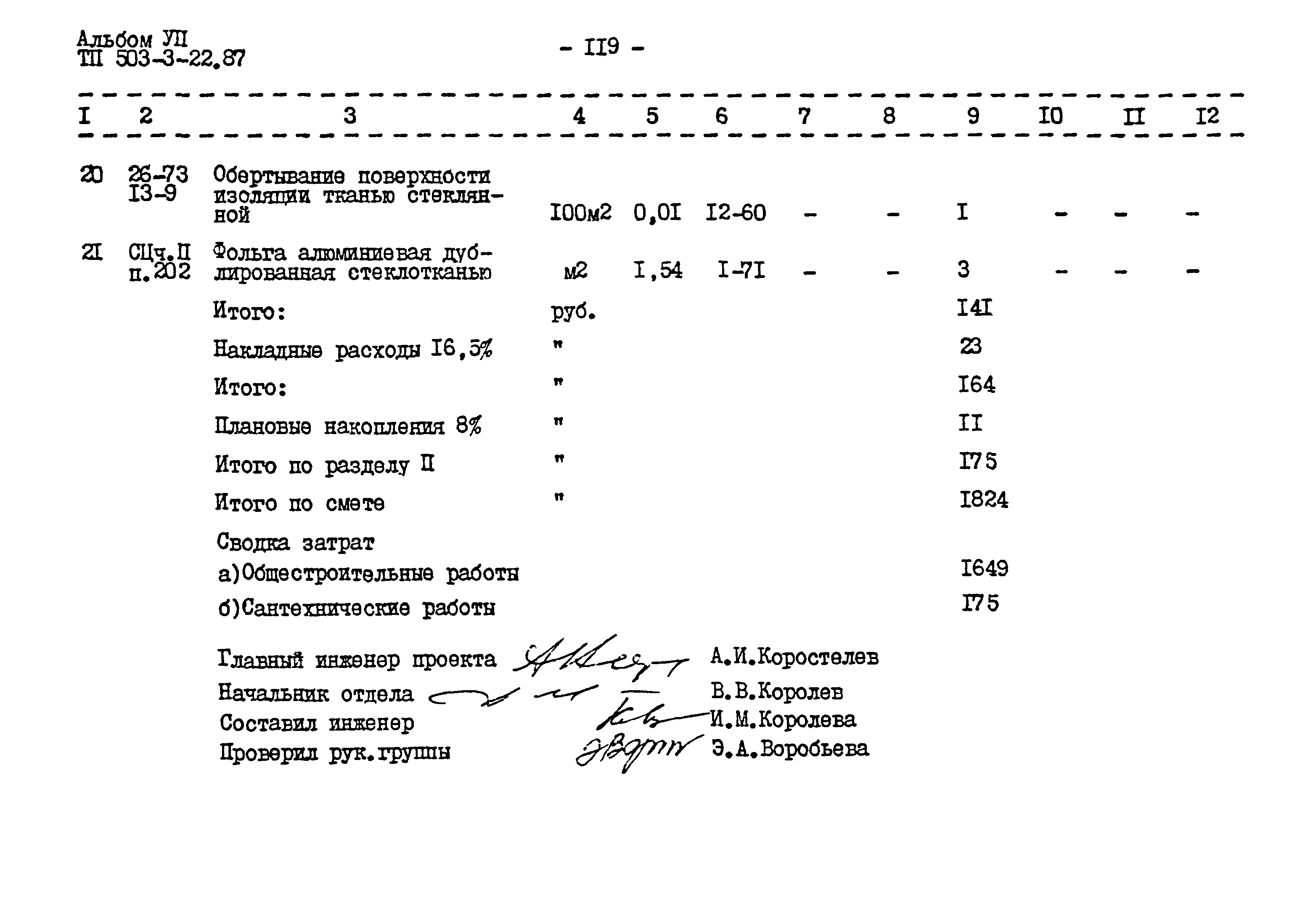 Типовой проект 503-3-22.87