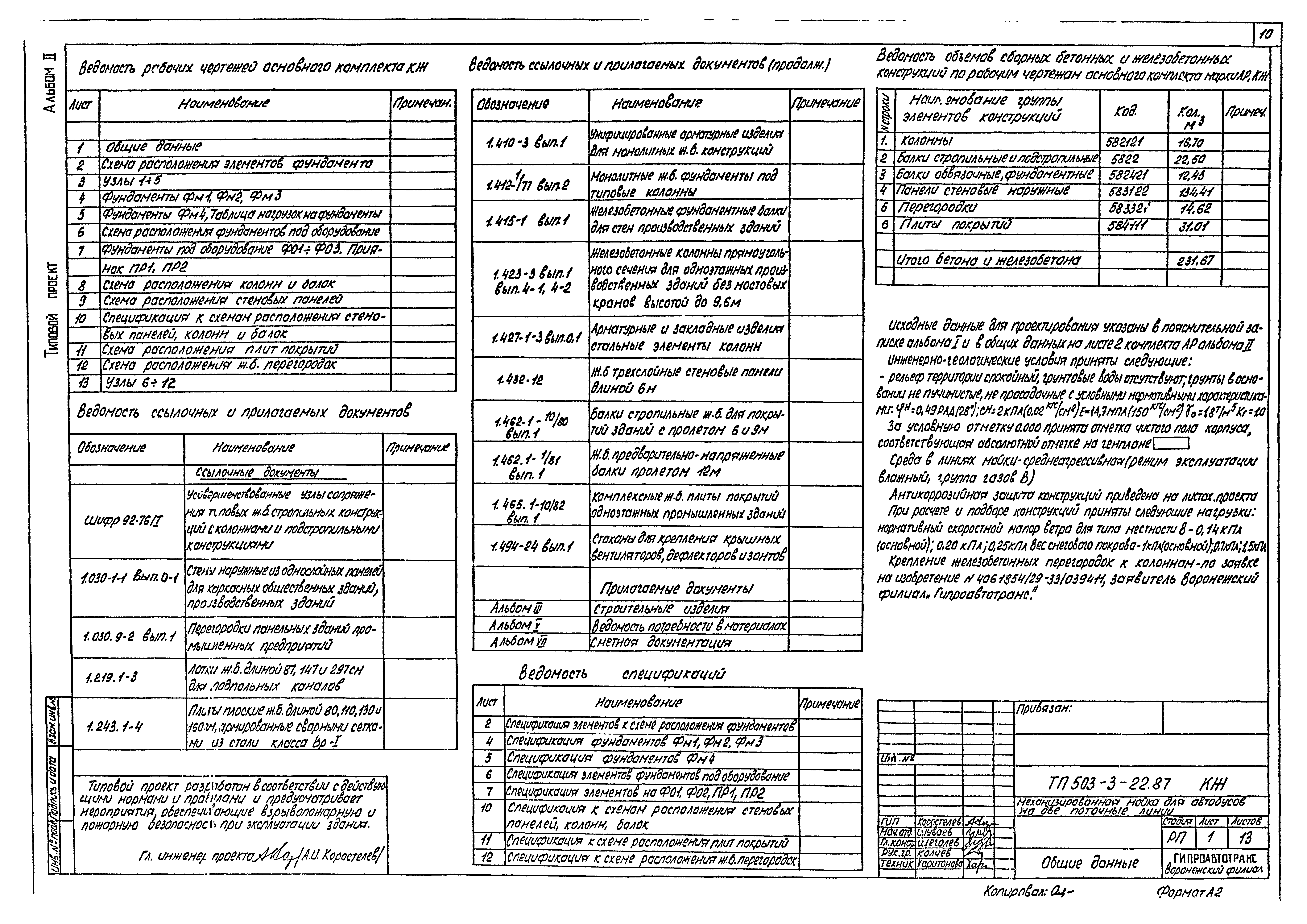 Типовой проект 503-3-22.87