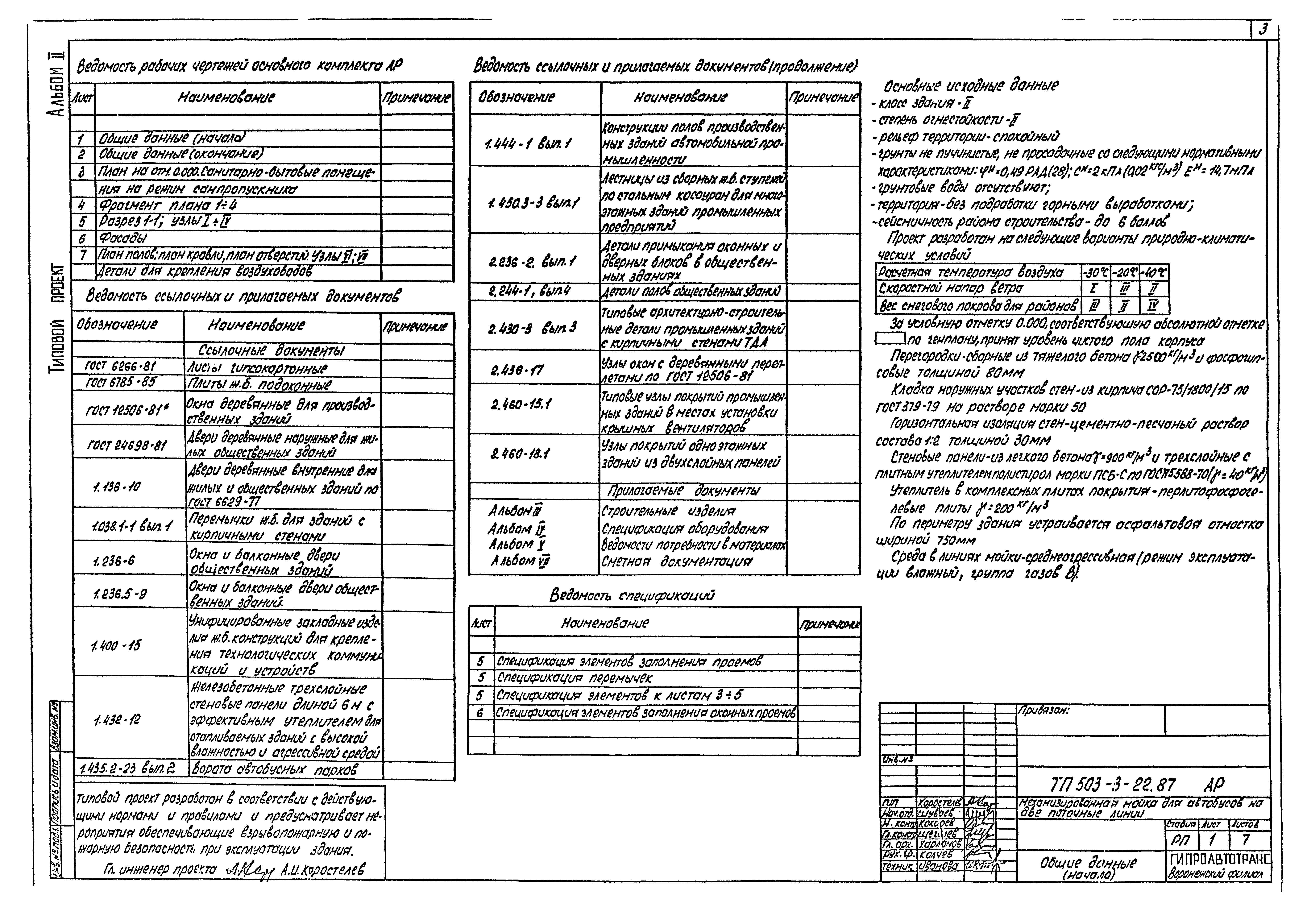 Типовой проект 503-3-22.87