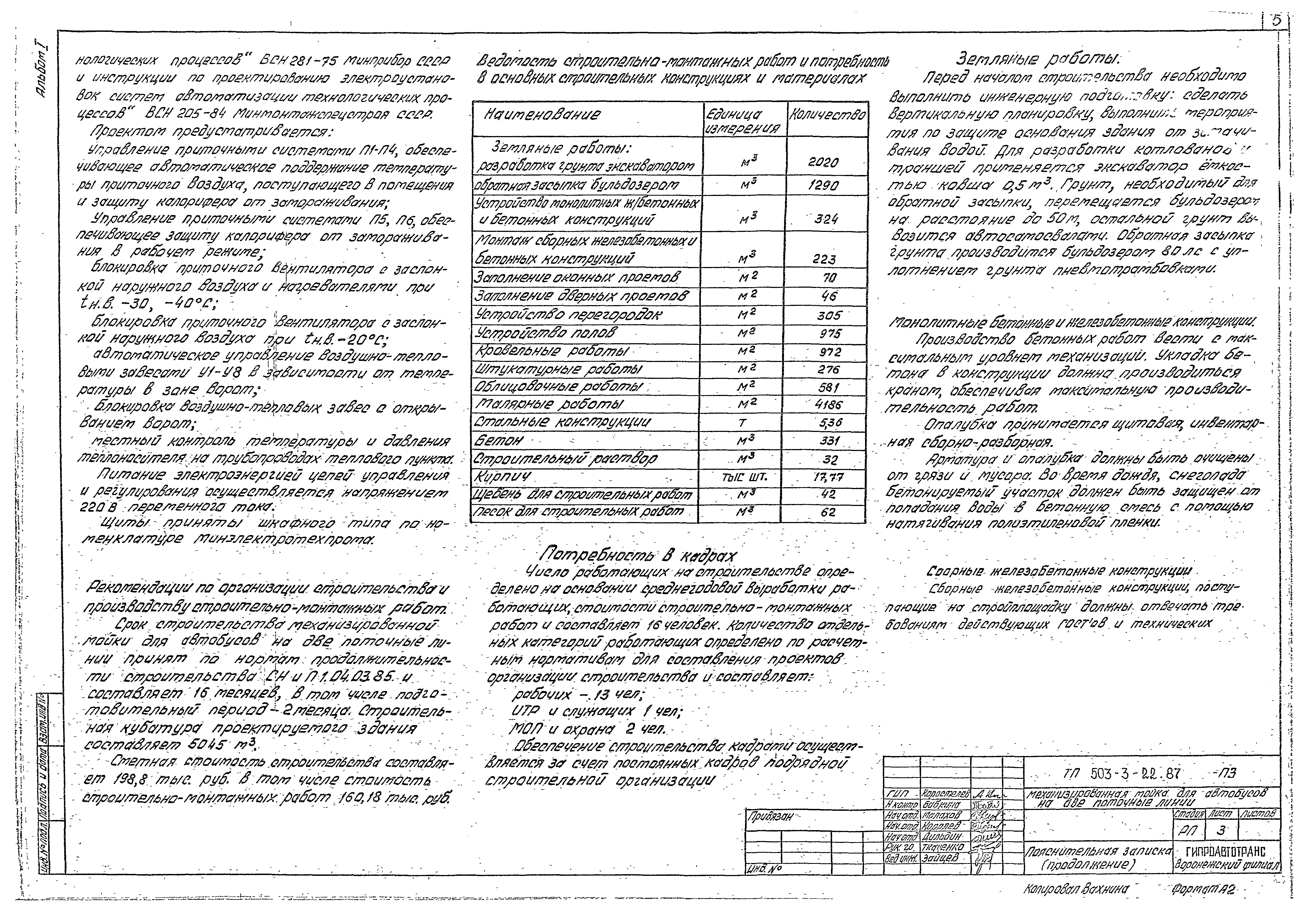 Типовой проект 503-3-22.87
