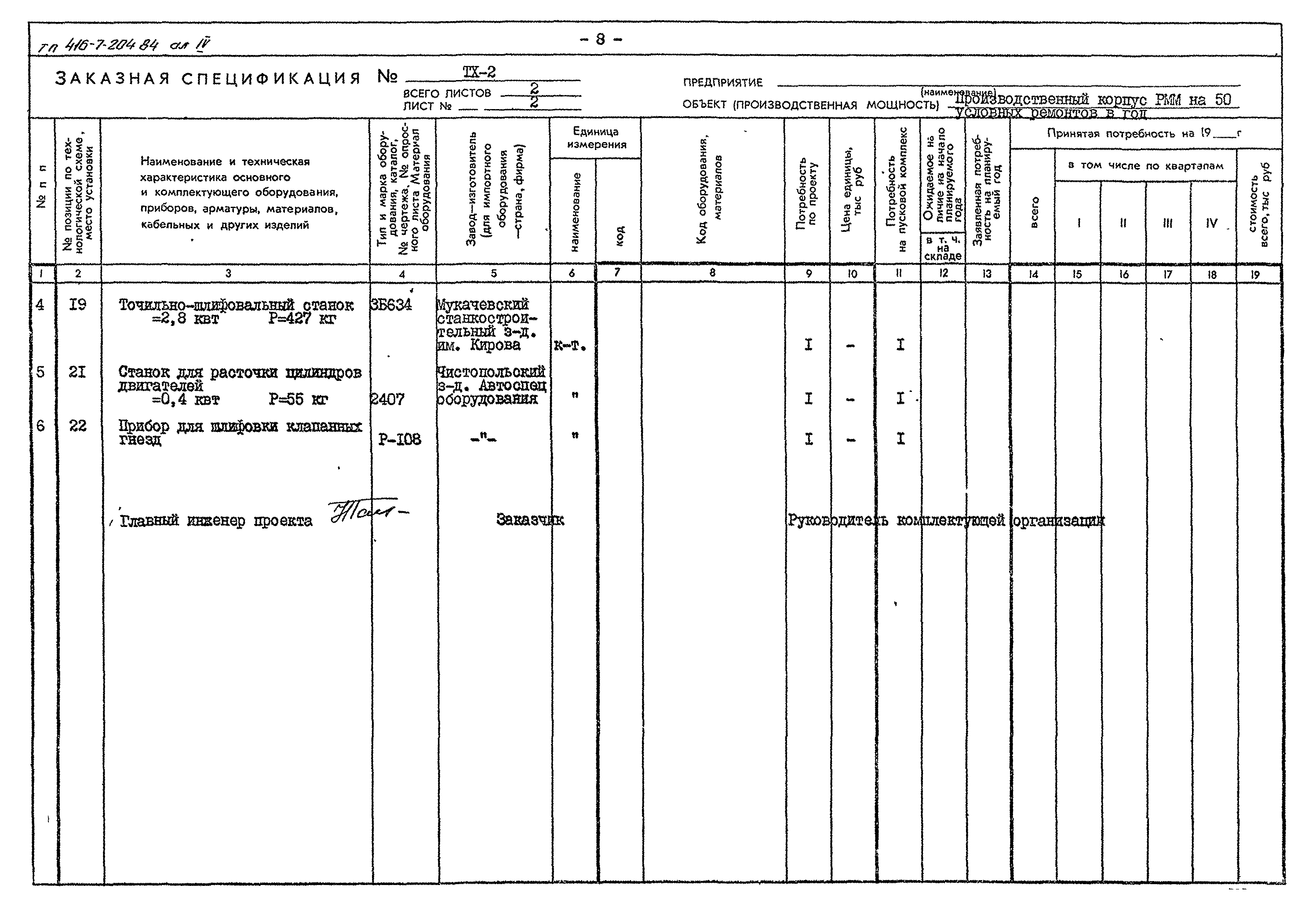 Типовой проект 416-7-204.84