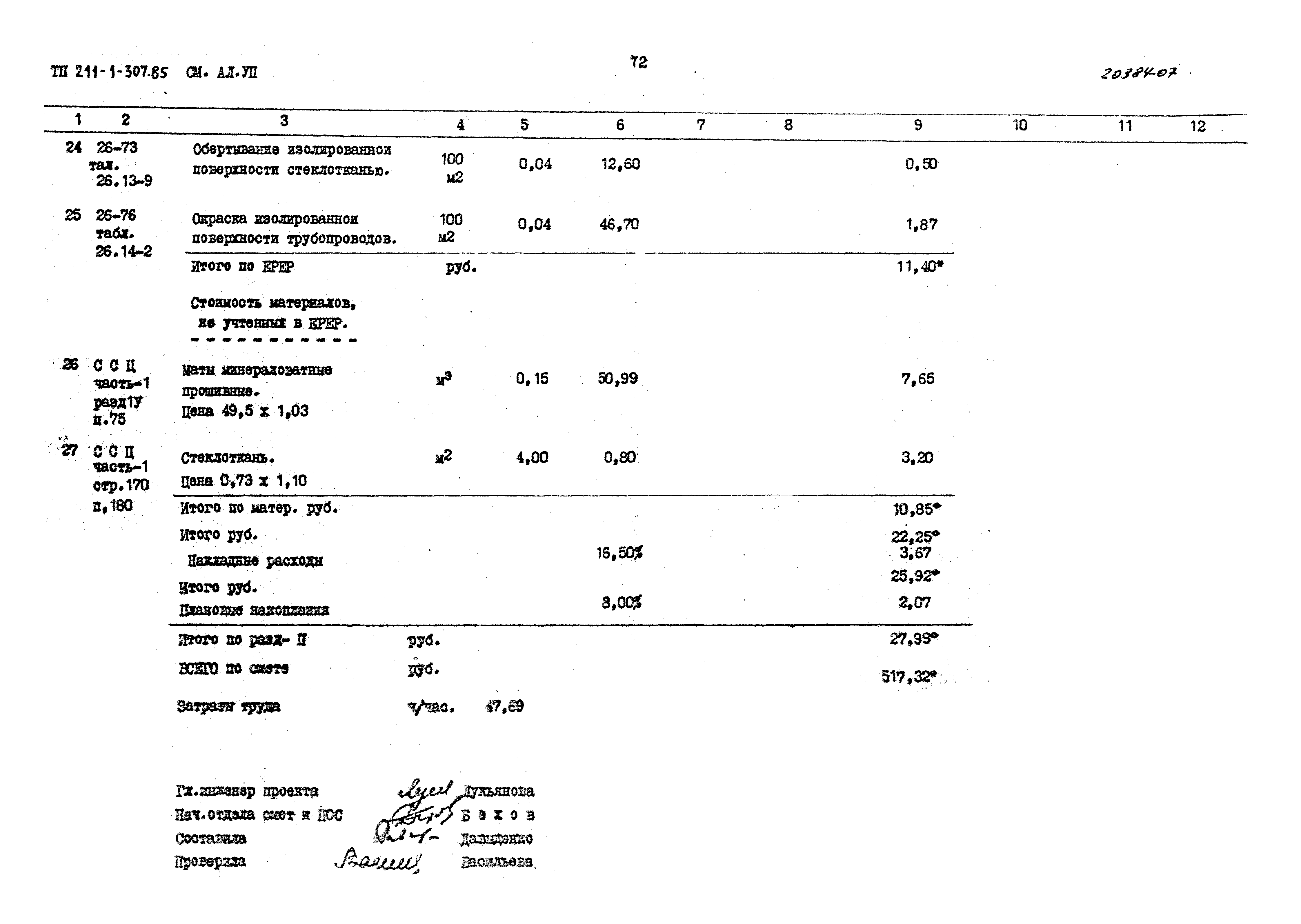 Типовой проект 211-1-307.85