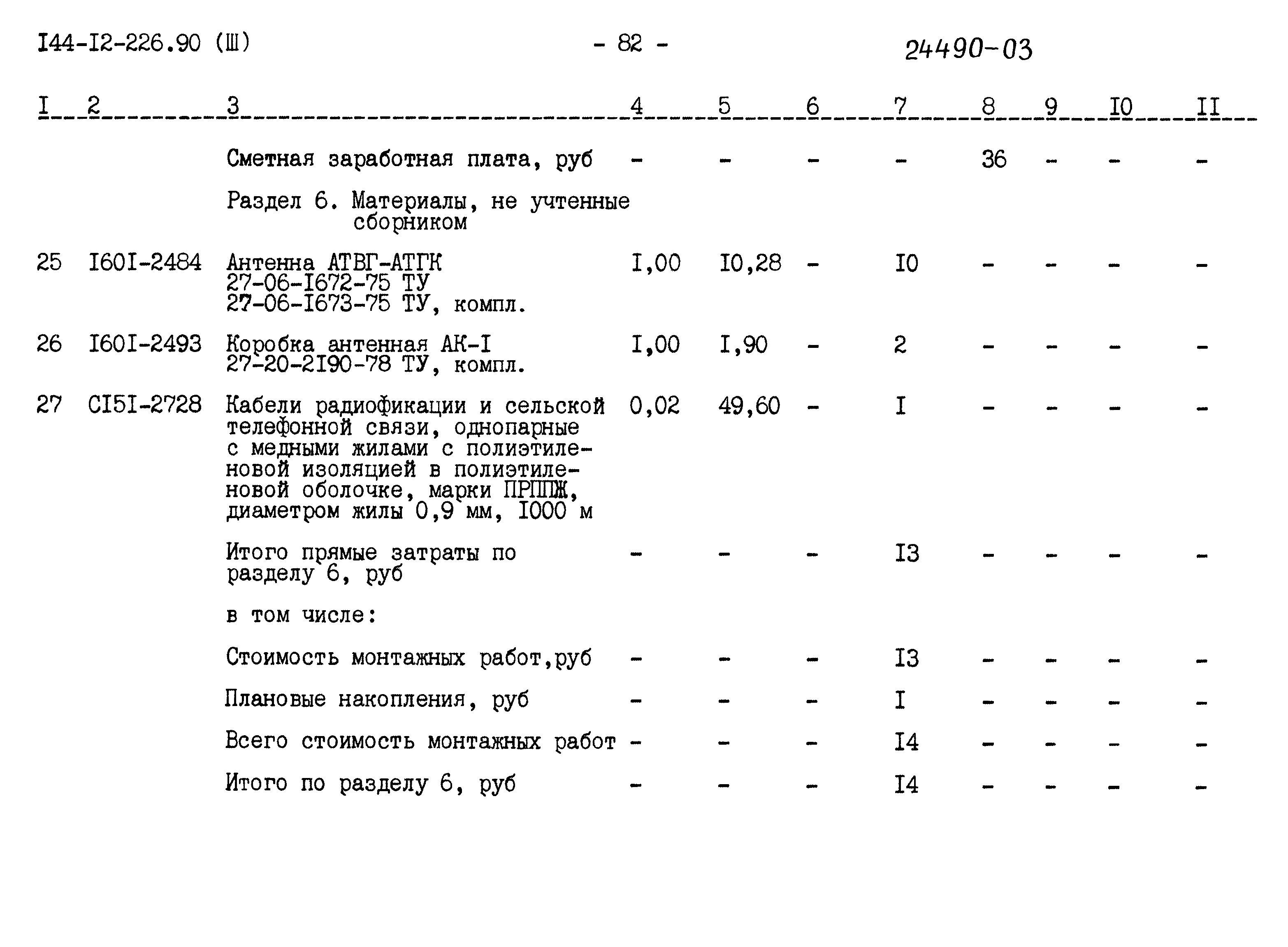 Типовой проект 144-12-226.90