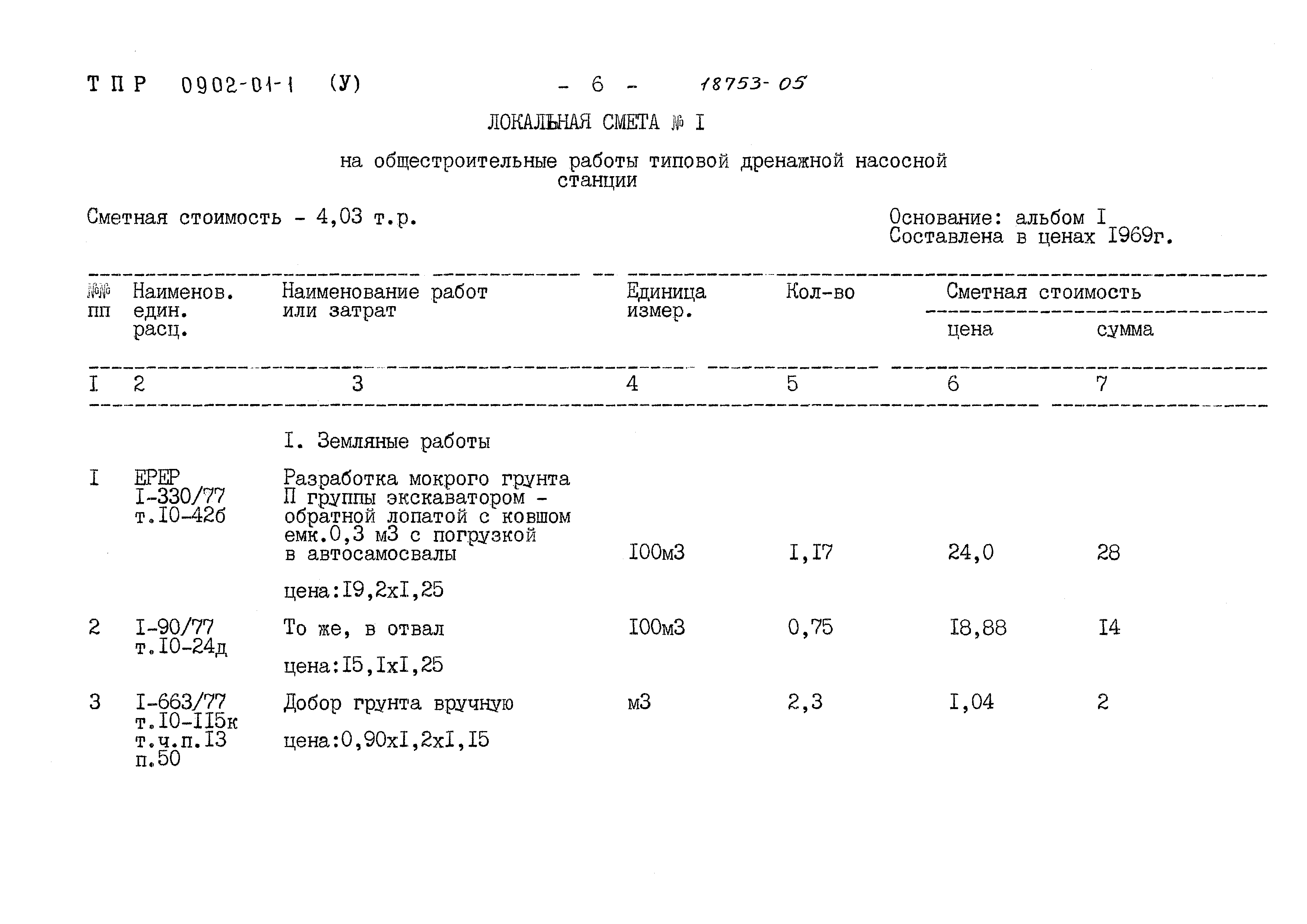 Типовые проектные решения 0902-01-1