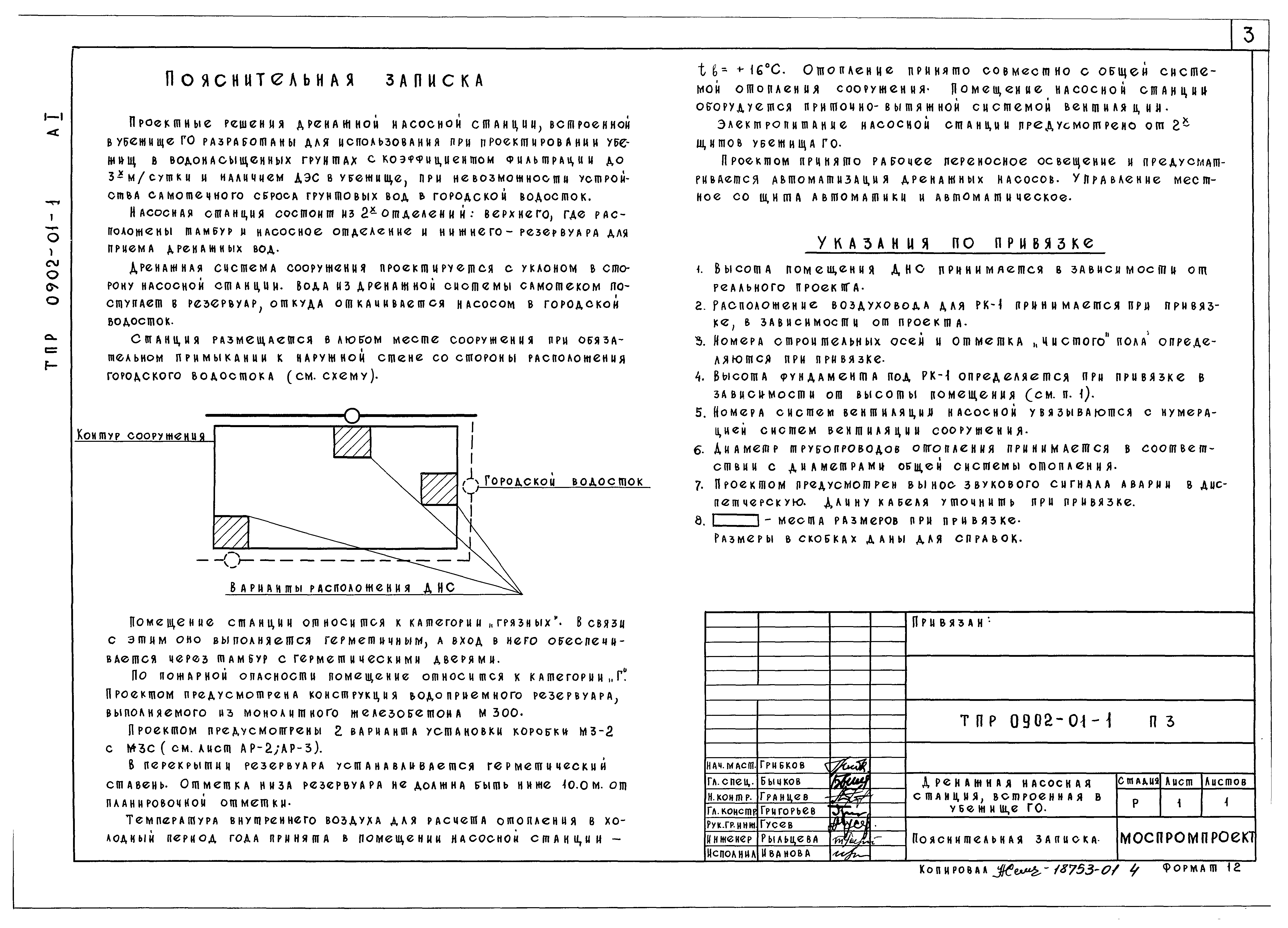 Типовые проектные решения 0902-01-1