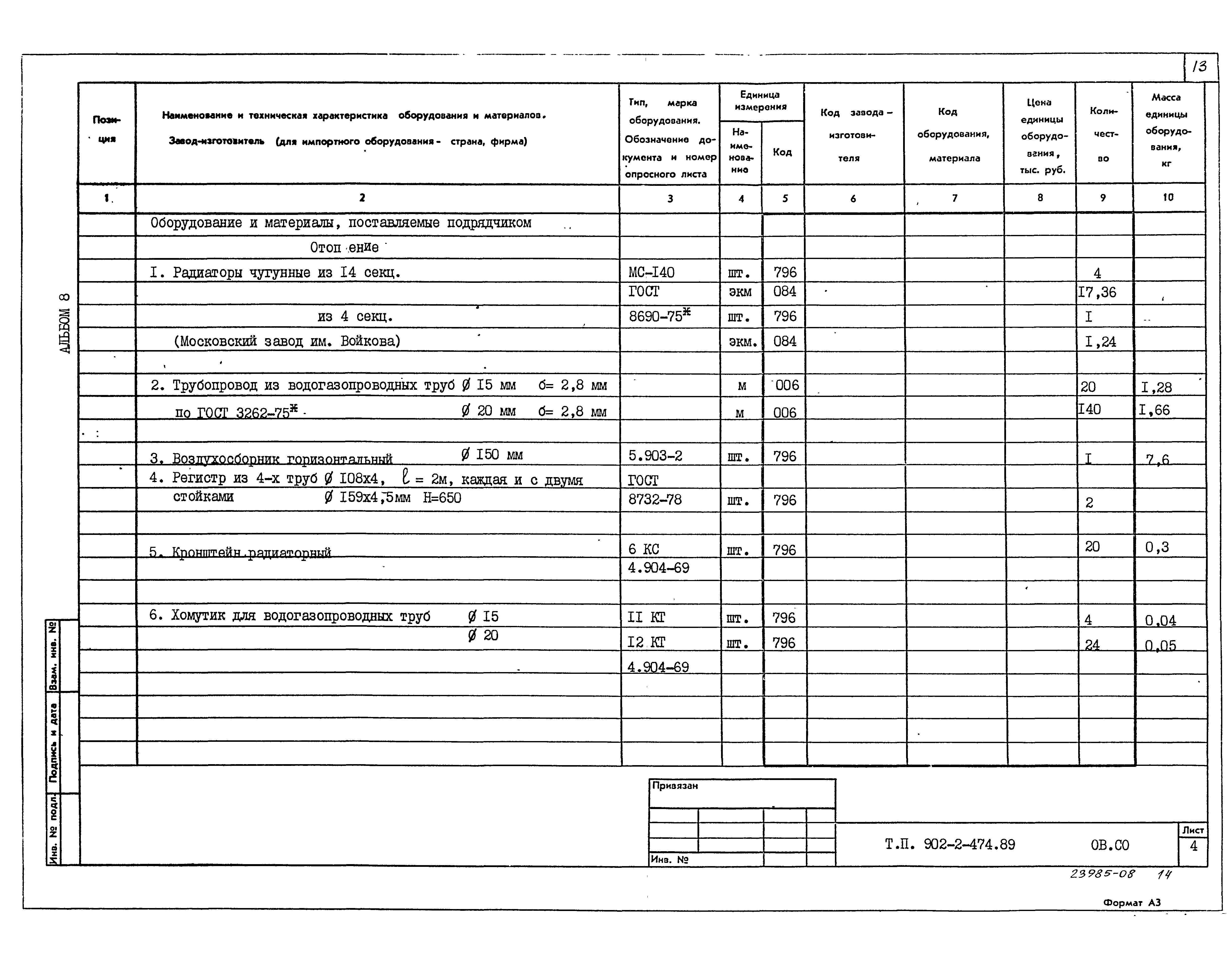 Типовой проект 902-2-474.89