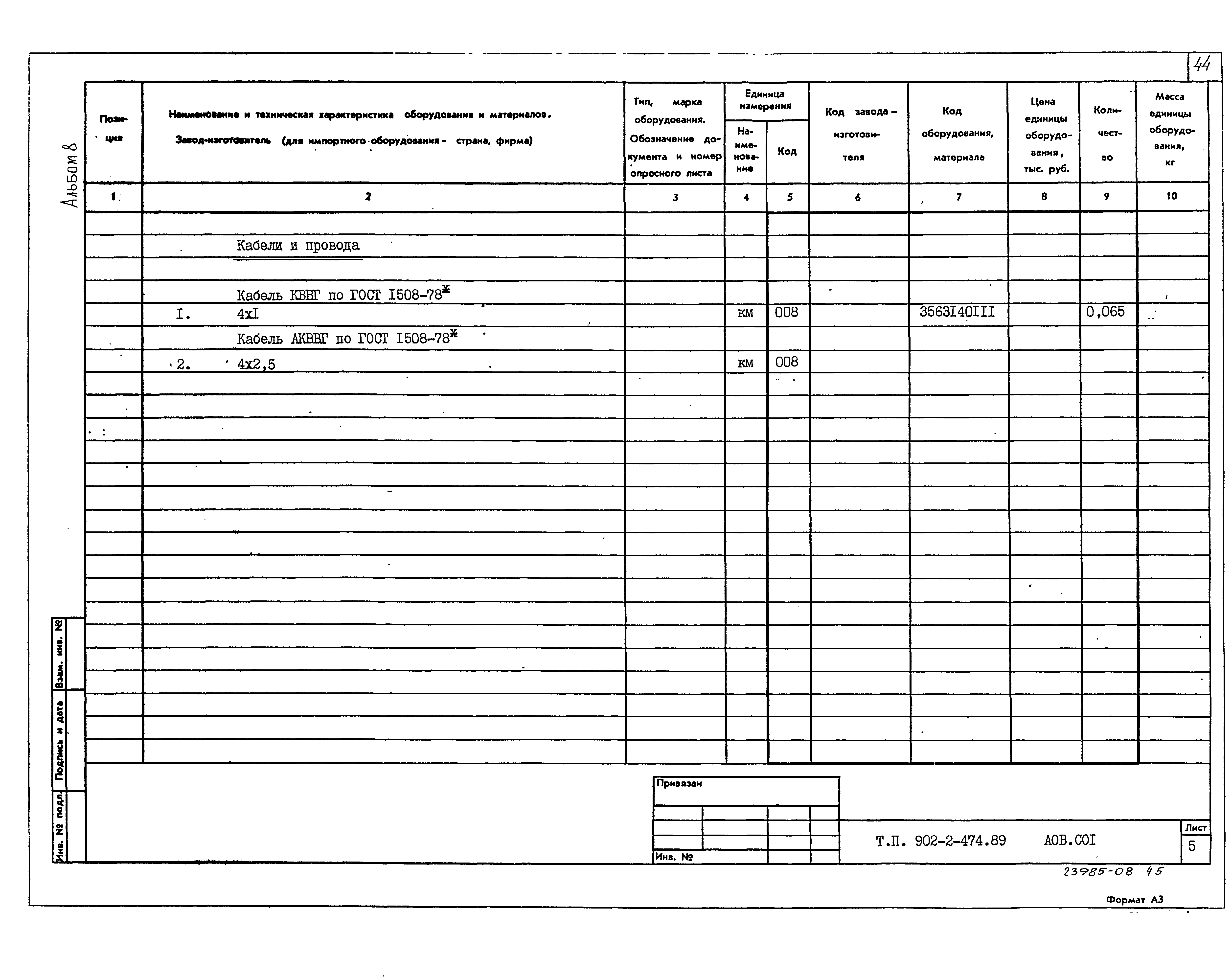 Типовой проект 902-2-474.89