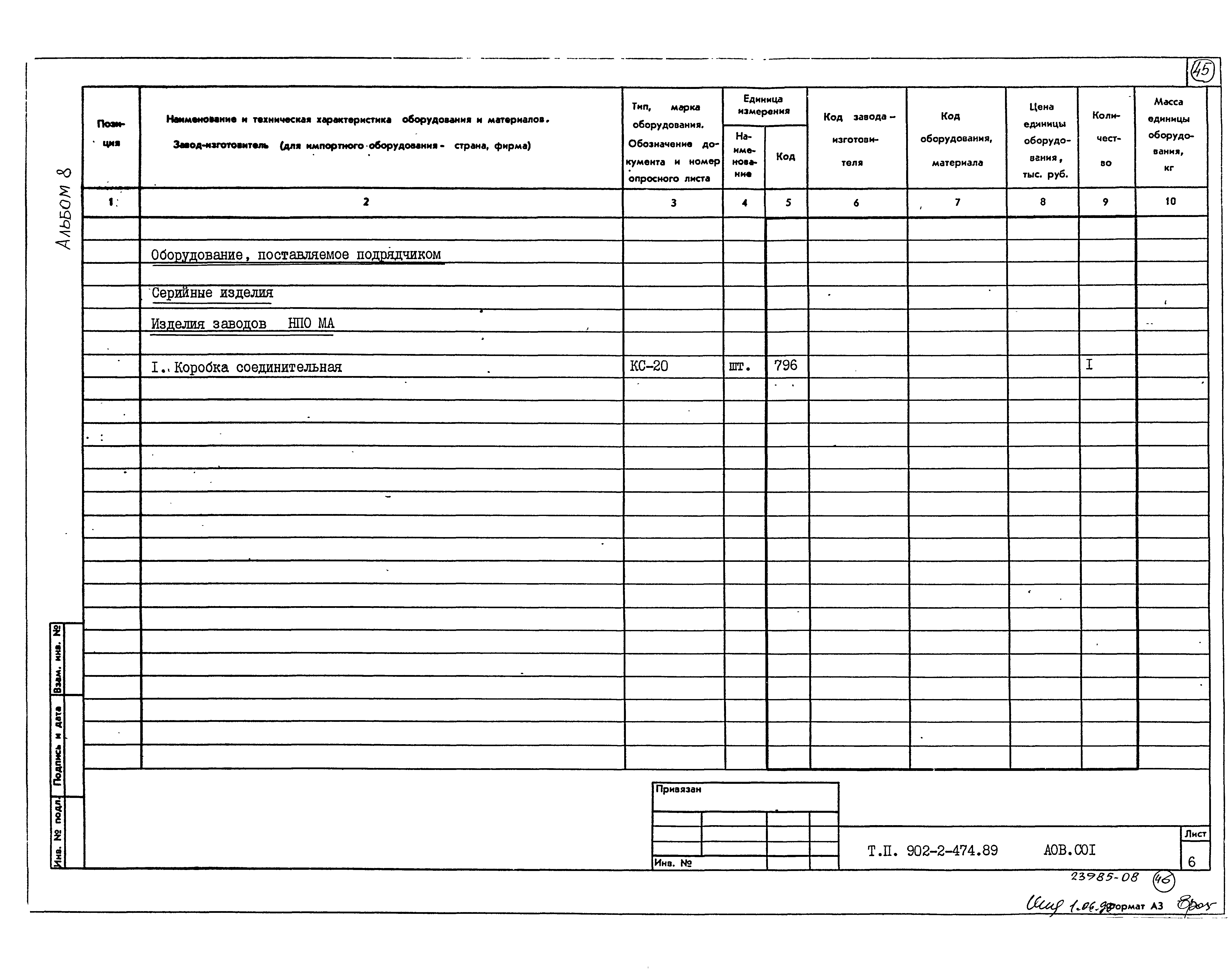 Типовой проект 902-2-474.89