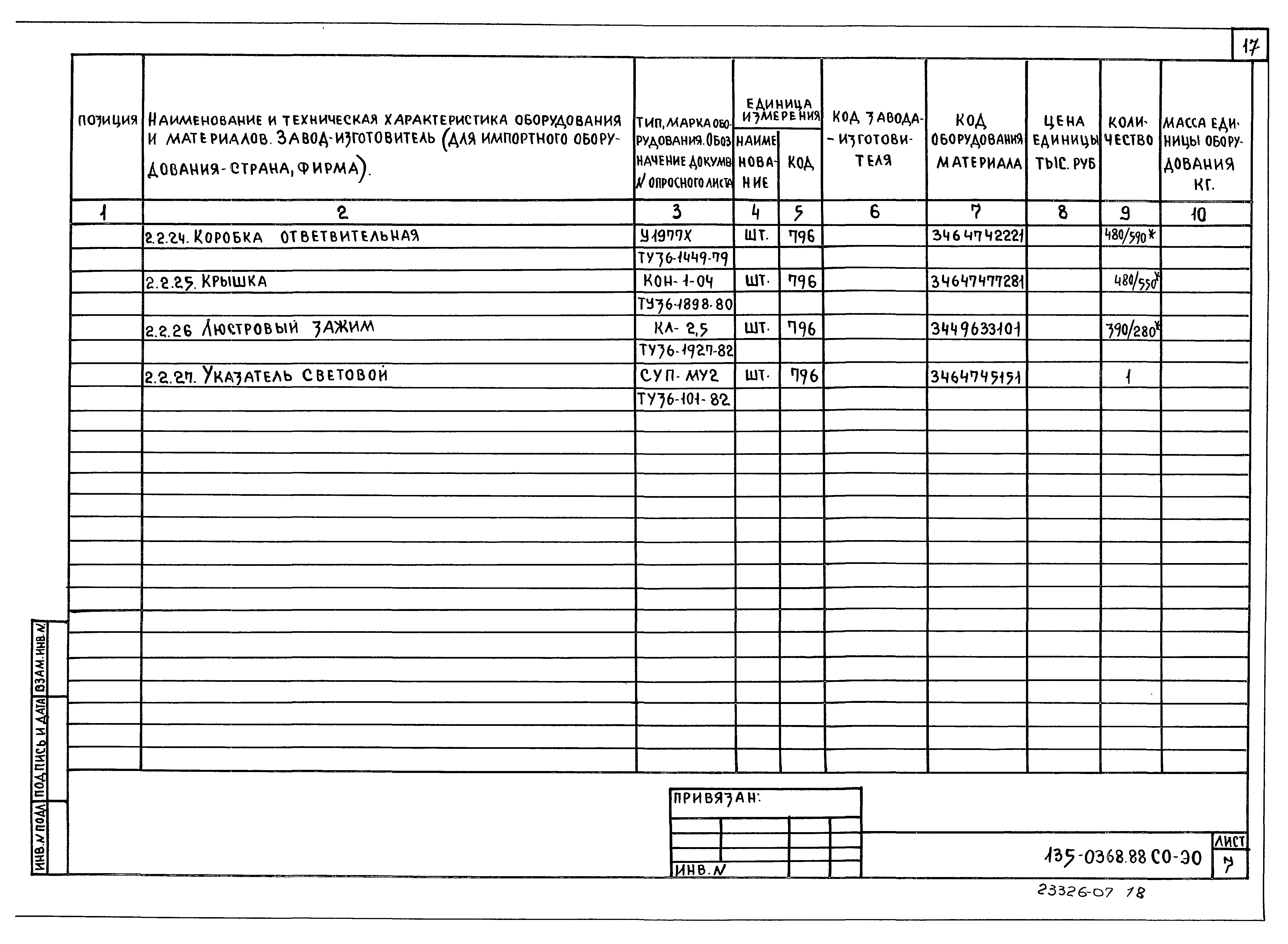 Типовой проект 135-0368.88