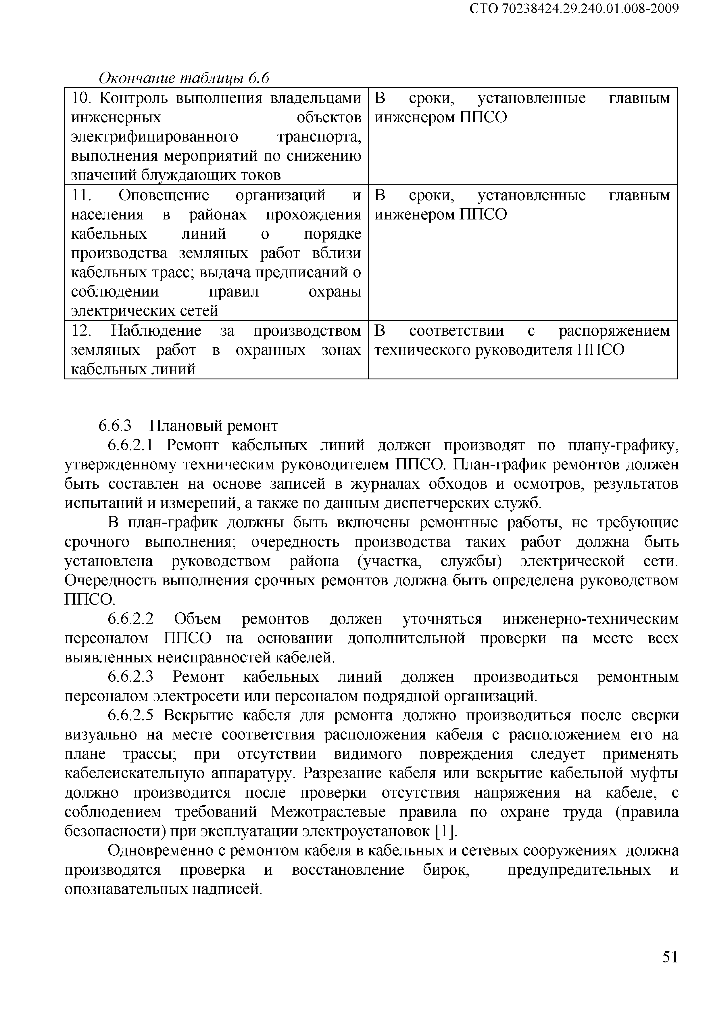 Скачать СТО 70238424.29.240.01.008-2009 Электрические сети. Ремонт и  техническое обслуживание оборудования, зданий и сооружений. Организация  производственных процессов. Нормы и требования