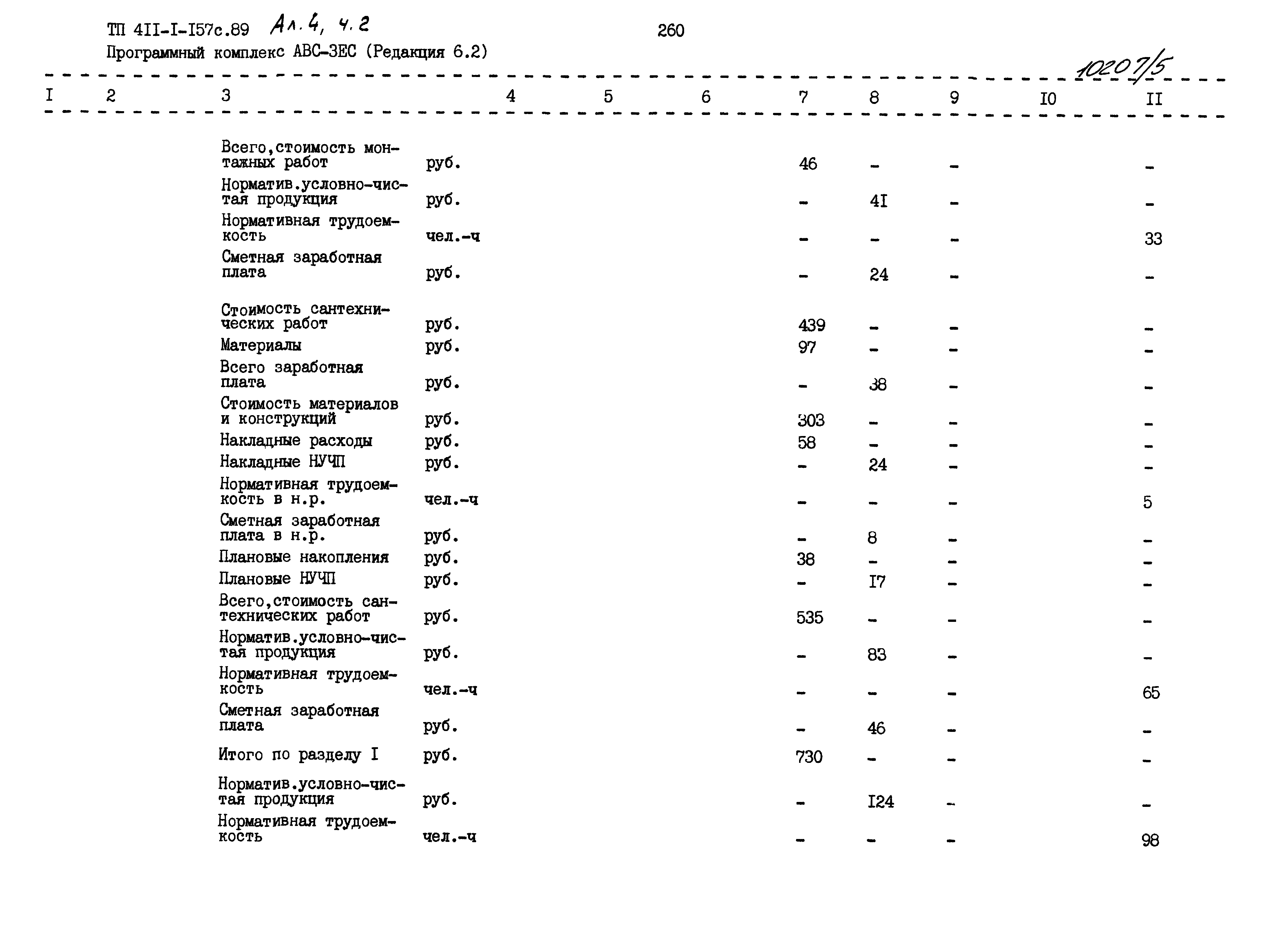 Типовой проект 411-1-157с.89